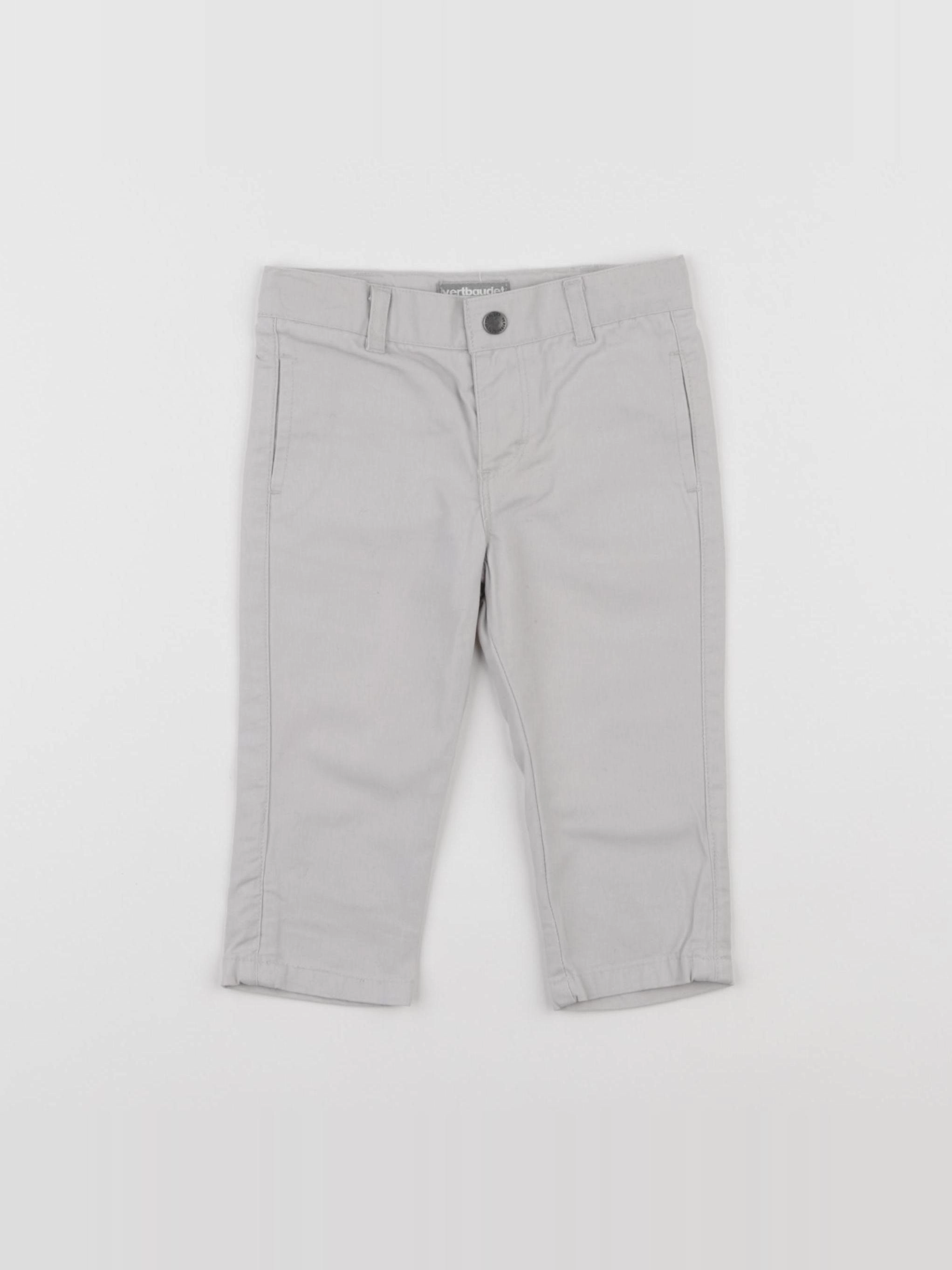 Vertbaudet - pantalon beige - 6 mois