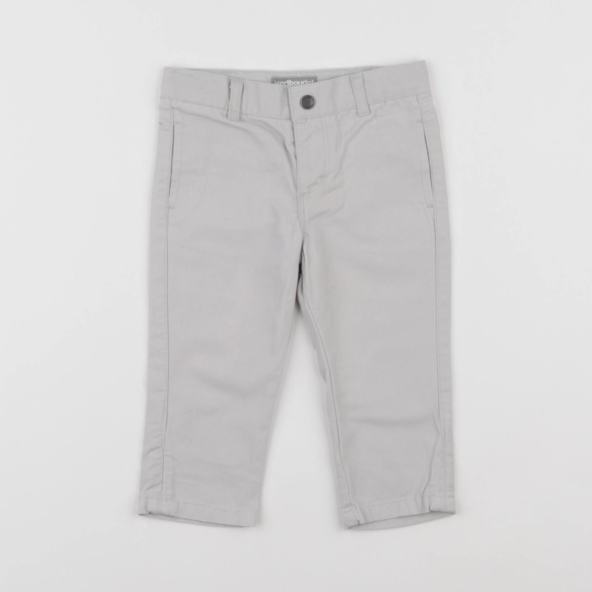 Vertbaudet - pantalon beige - 6 mois