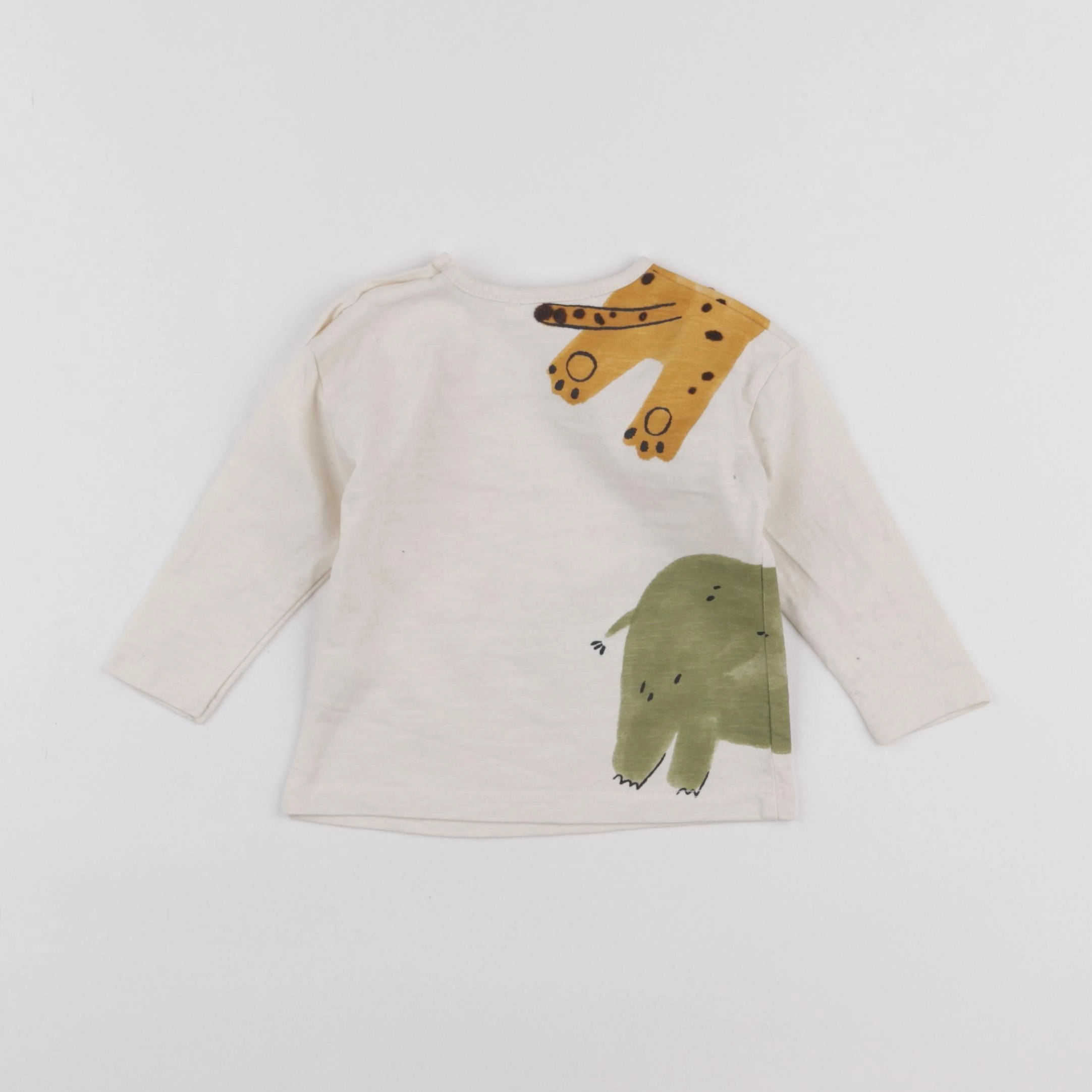 Zara - tee-shirt beige - 3/6 mois
