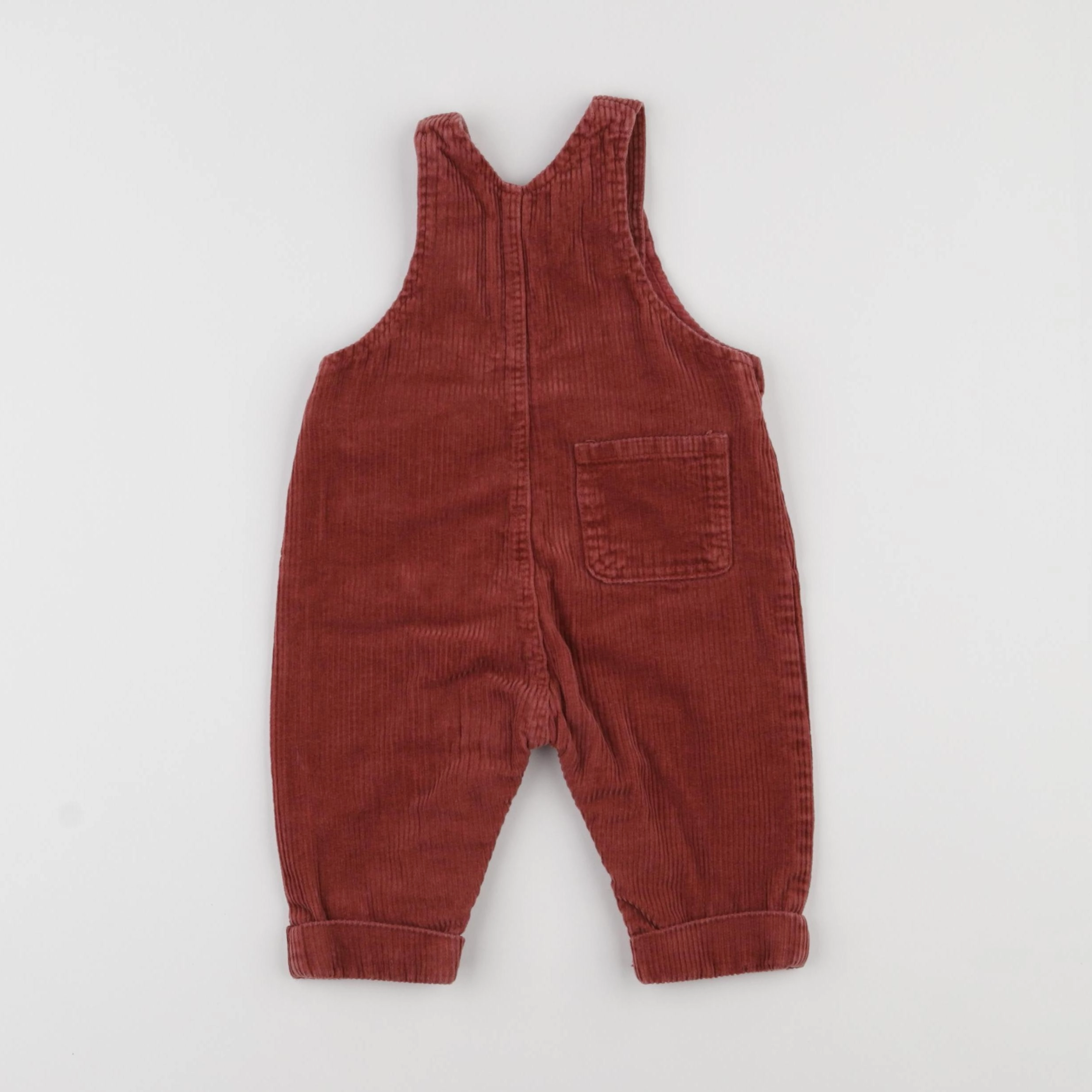 Vertbaudet - salopette rouge - 6 mois