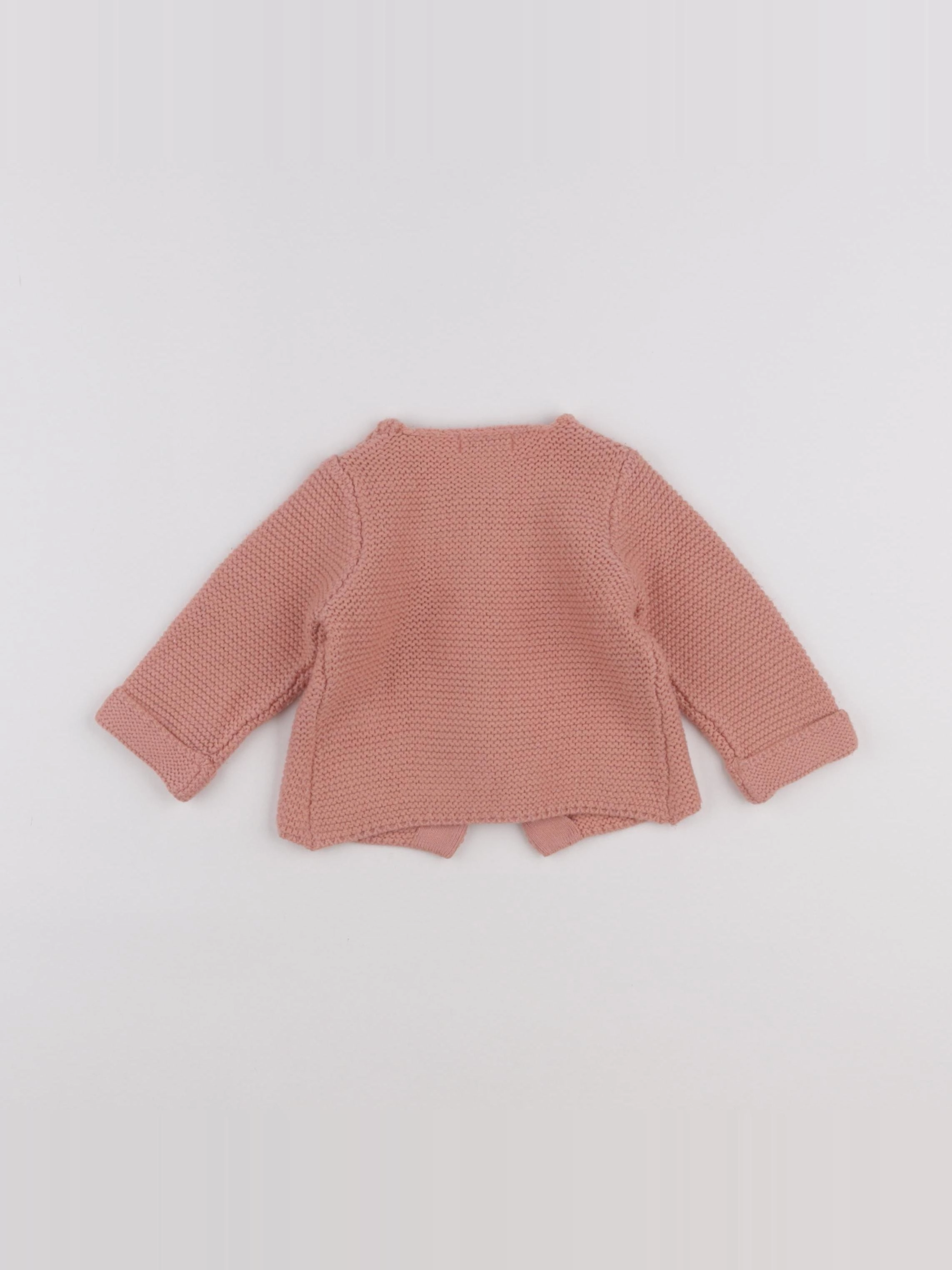 La Redoute - gilet rose - 3 mois