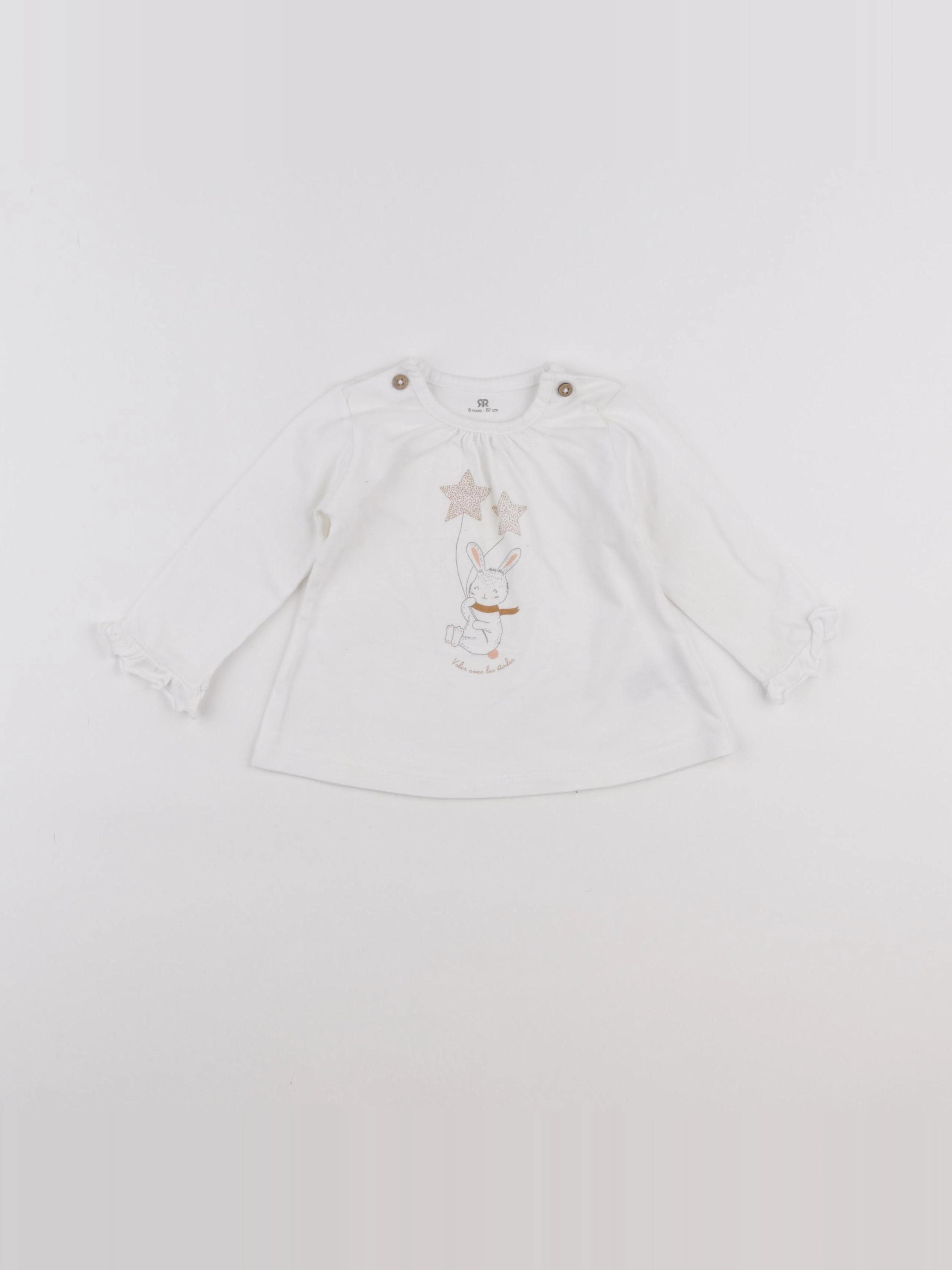La Redoute - tee-shirt blanc - 6 mois