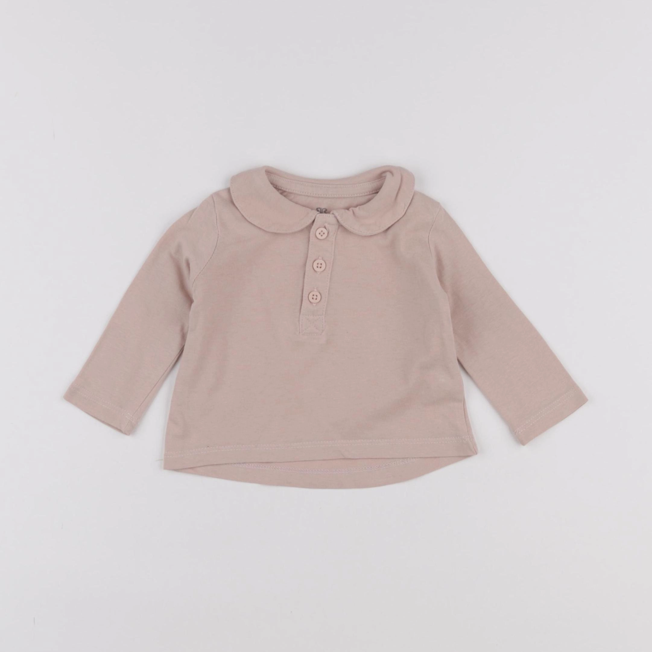 La Redoute - tee-shirt rose - 3 mois