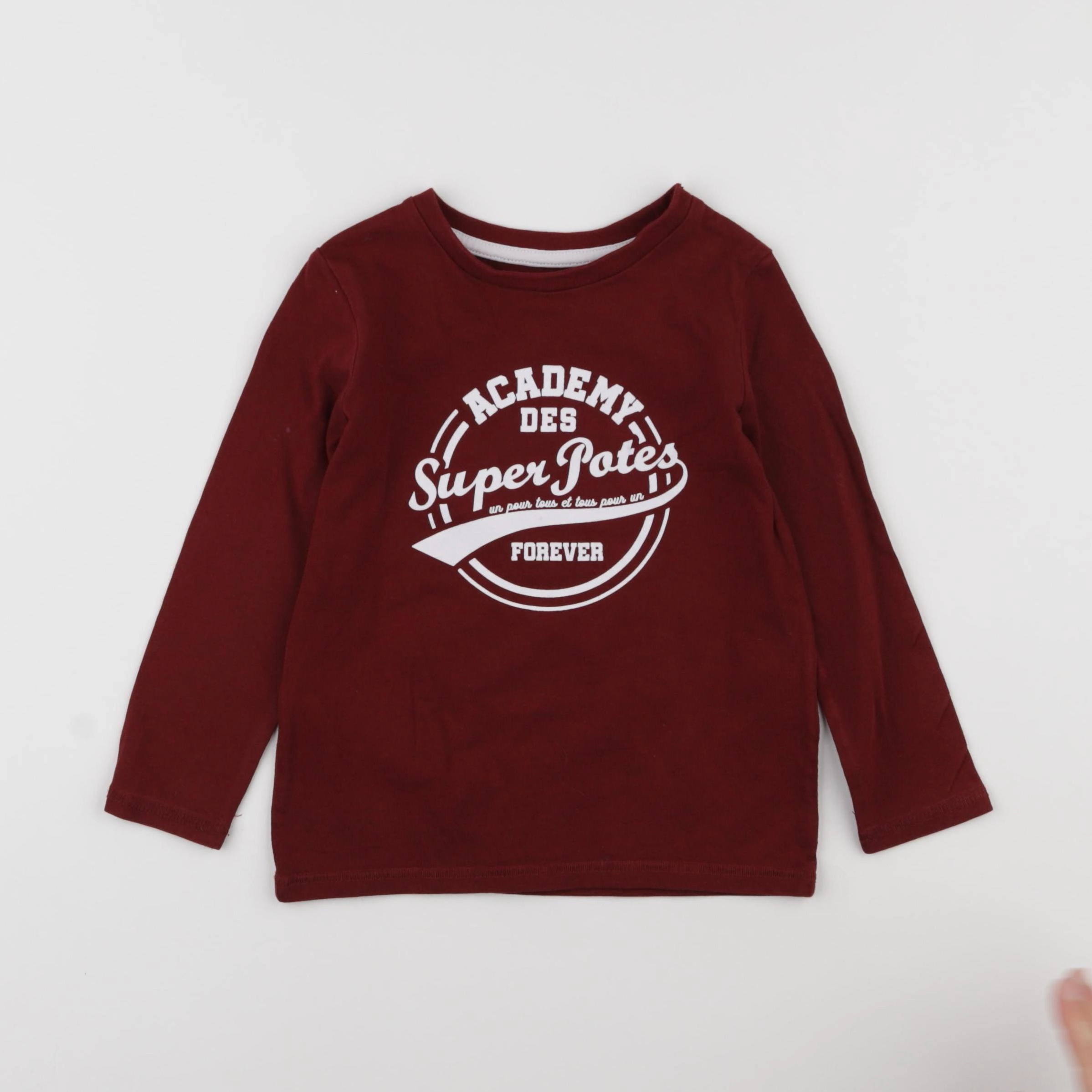 Vertbaudet - tee-shirt rouge - 3 ans