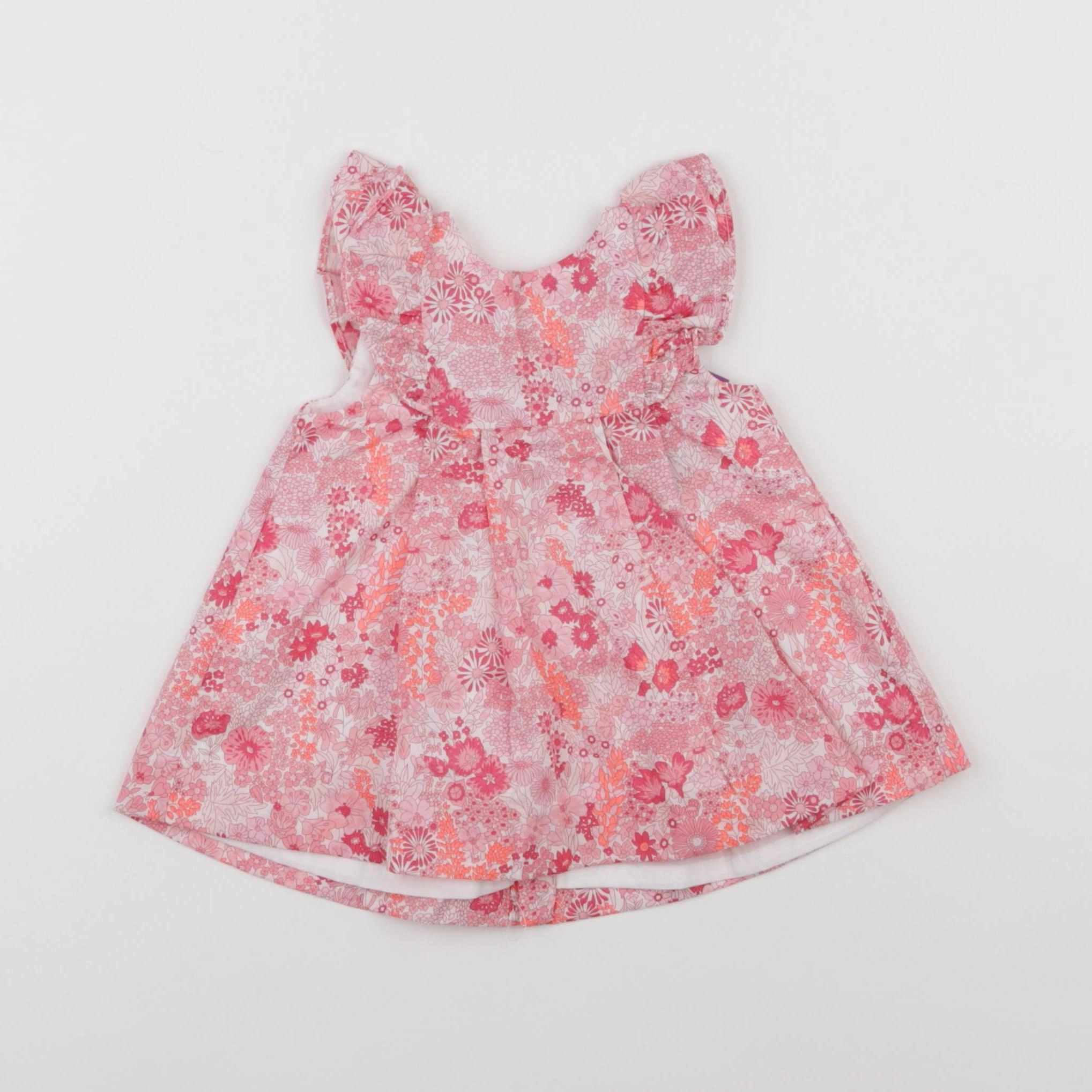 Jacadi - robe liberty rose (état neuf) - 3 mois