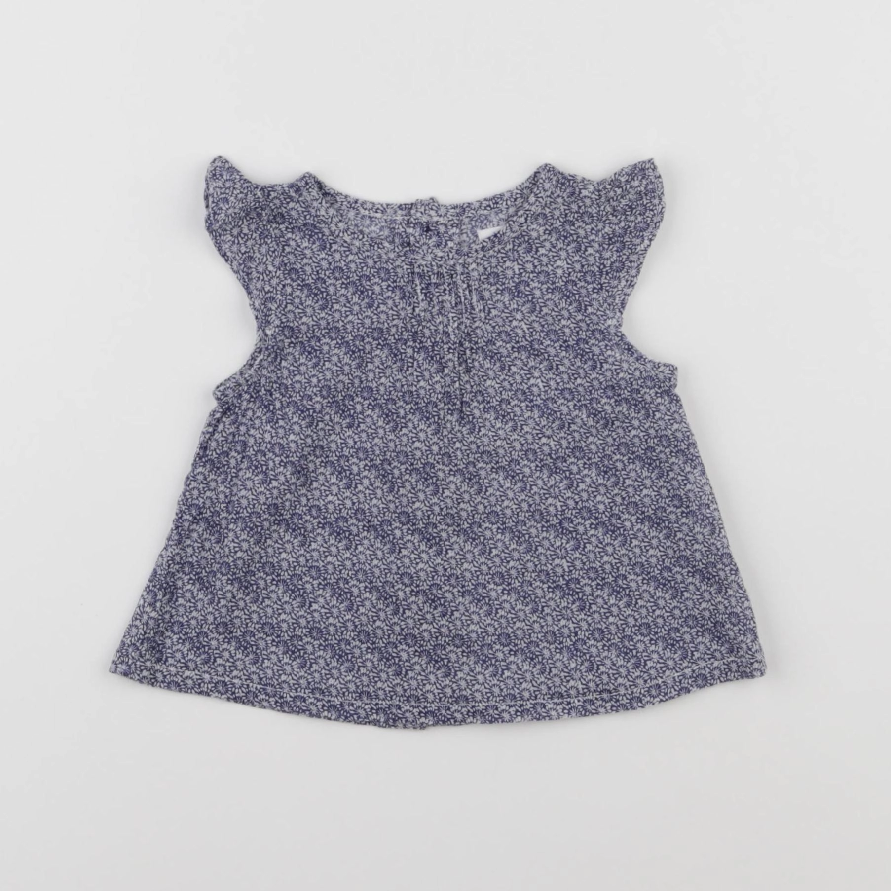 Boutchou - blouse bleu - 3 mois