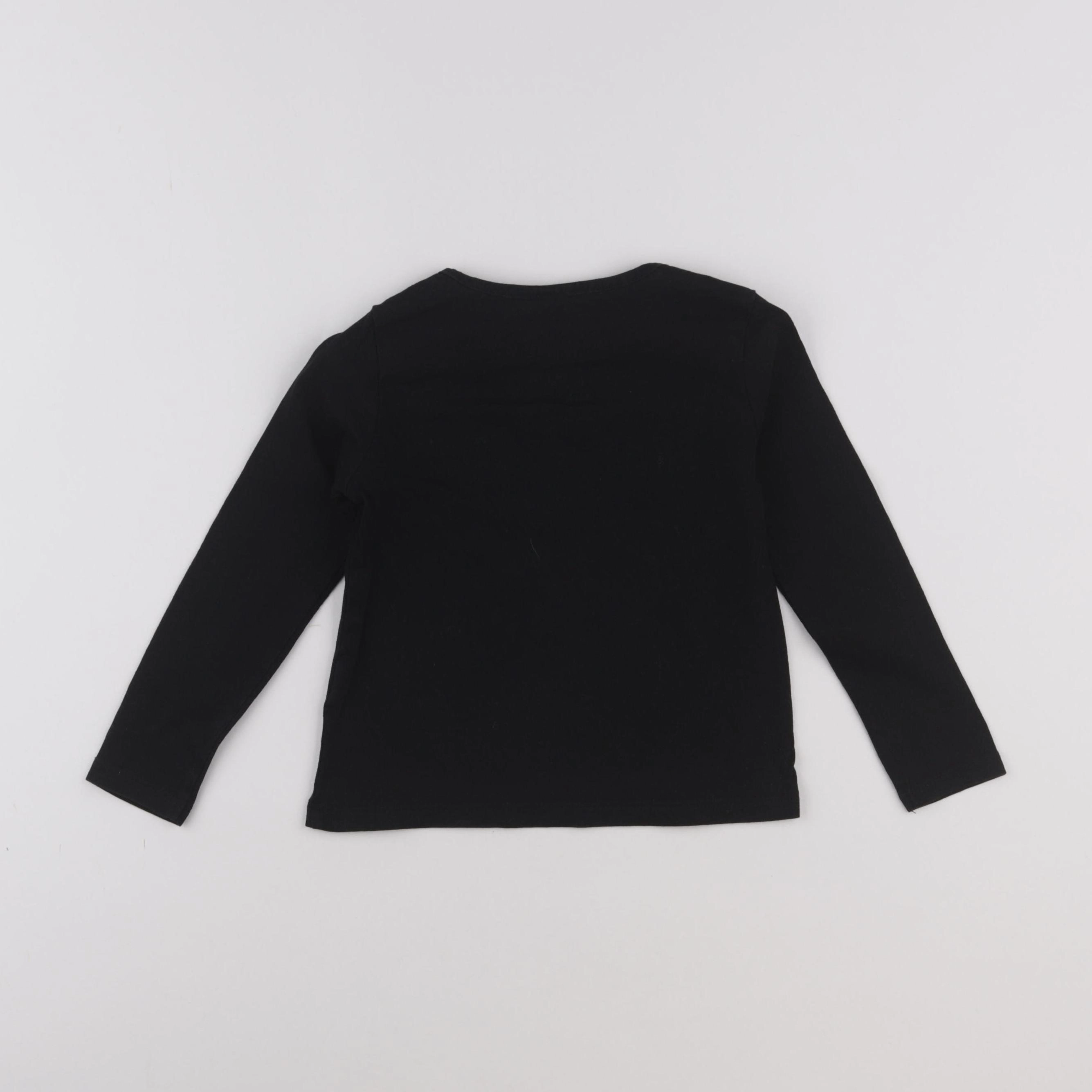 Vertbaudet - tee-shirt noir - 4 ans