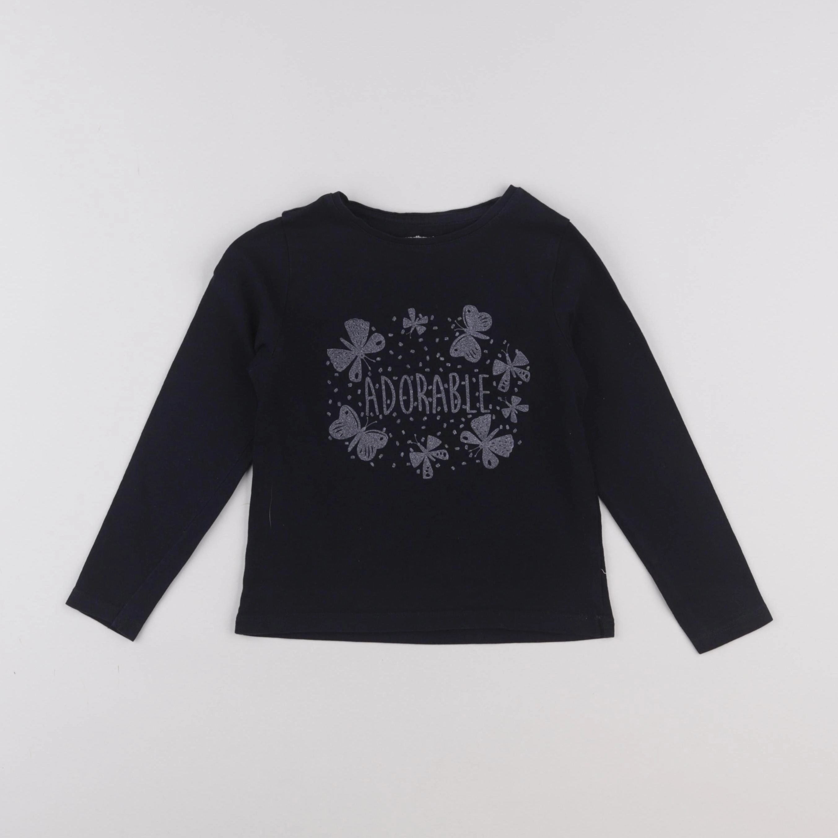 Vertbaudet - tee-shirt bleu - 5 ans