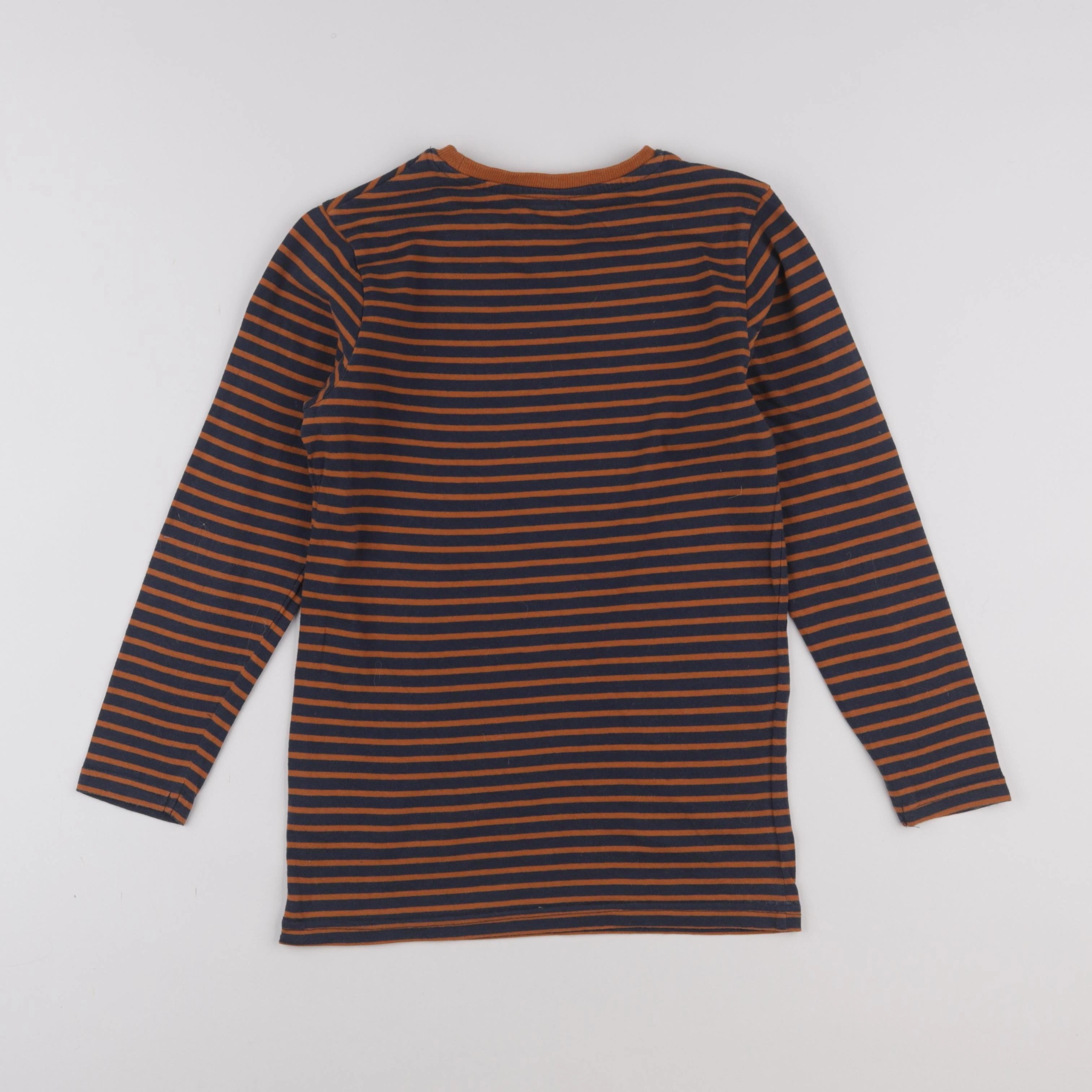 Vertbaudet - tee-shirt bleu, orange - 10 ans