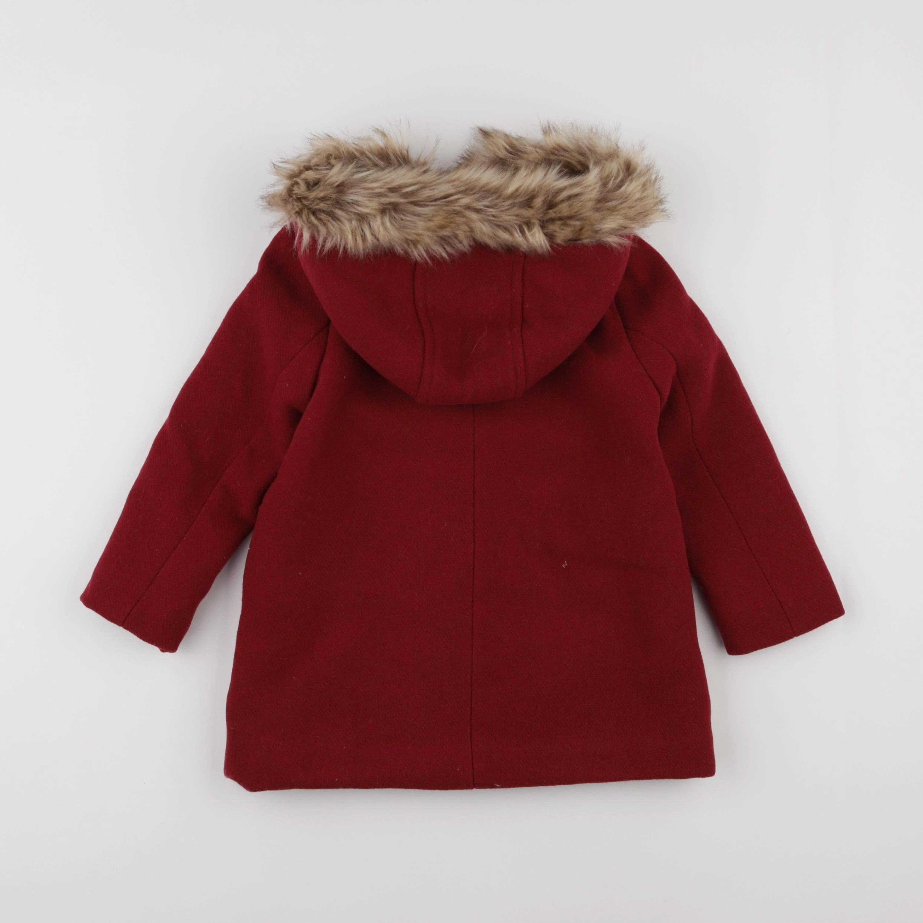 Vertbaudet - manteau rouge - 4 ans