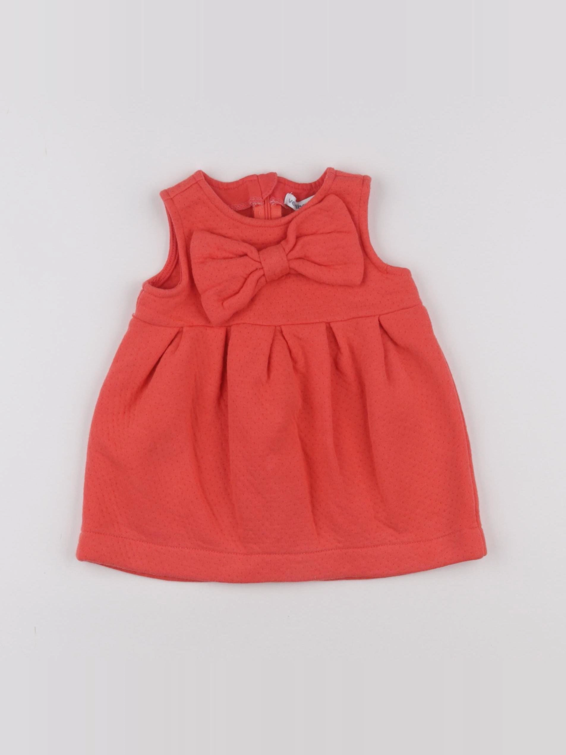Vertbaudet - robe orange - 6 mois