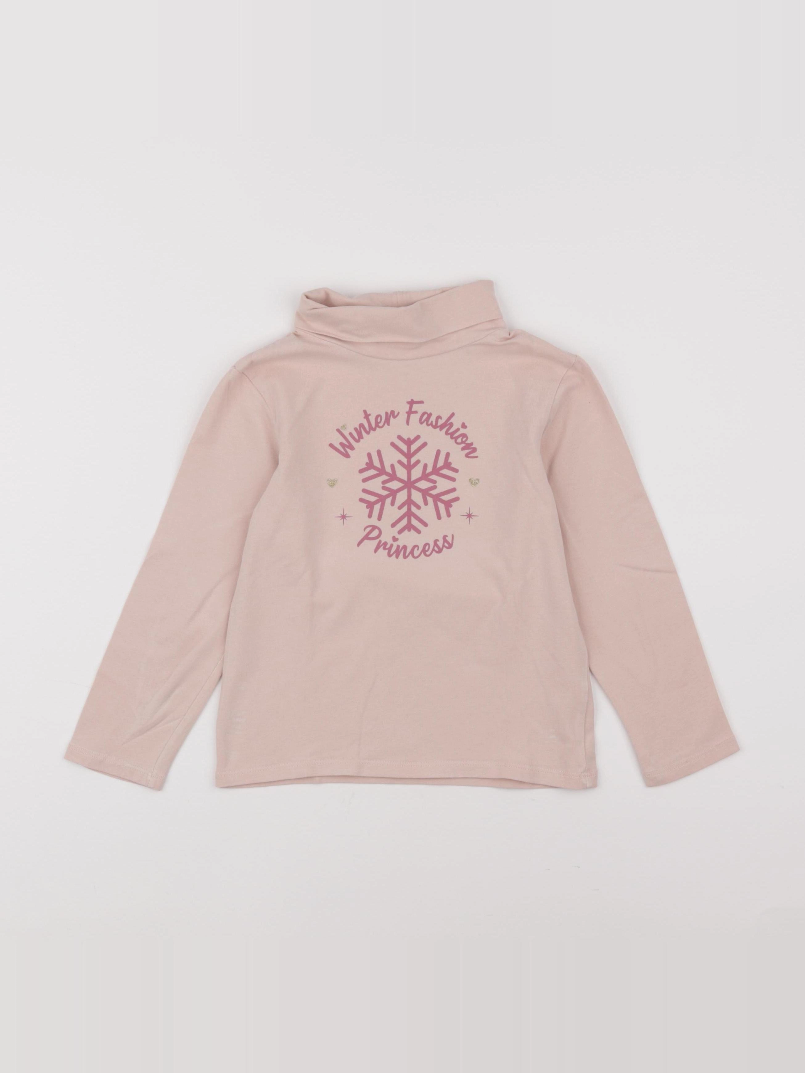 Vertbaudet - sous-pull rose - 6 ans