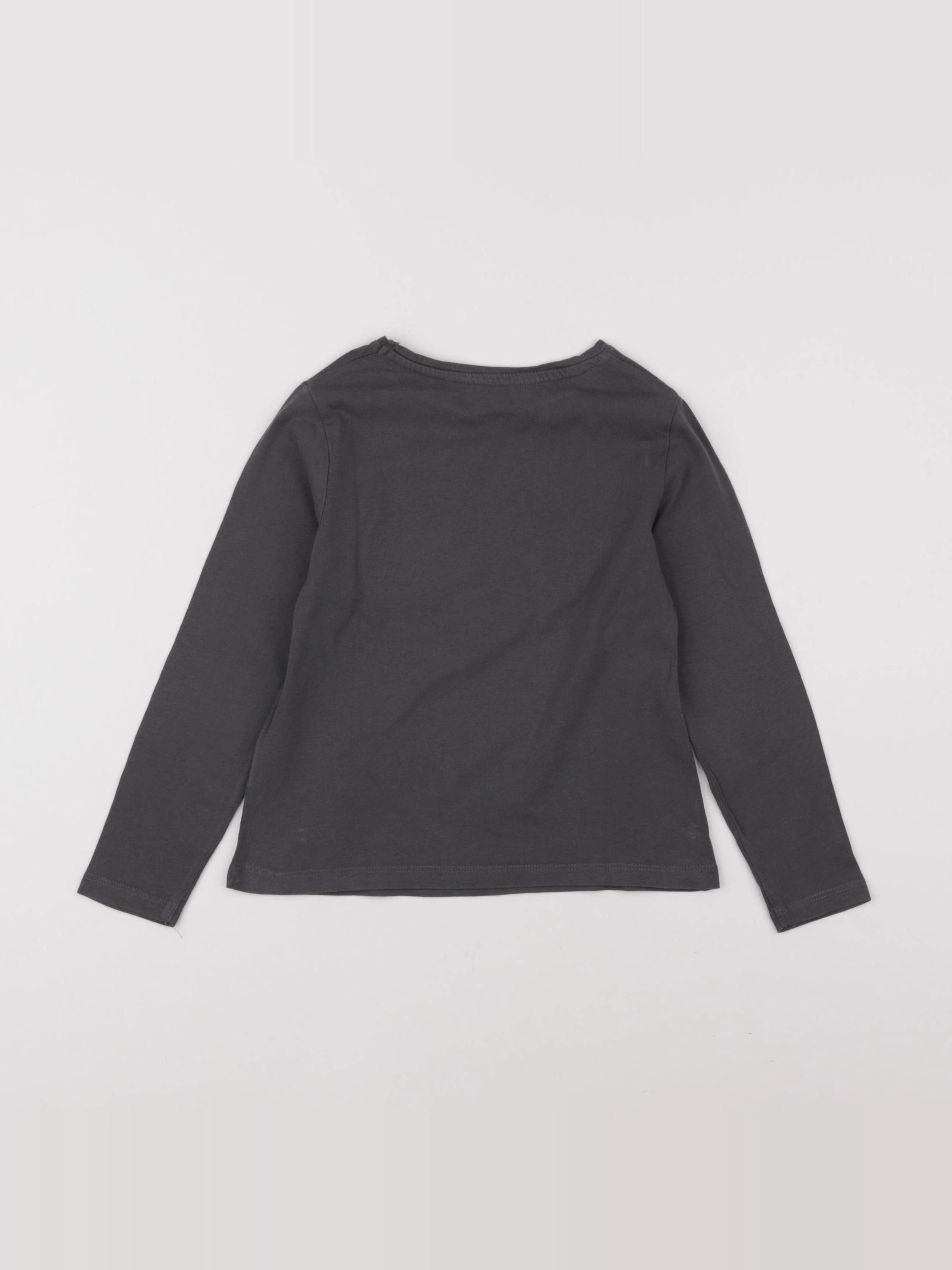 Vertbaudet - tee-shirt gris - 5 ans