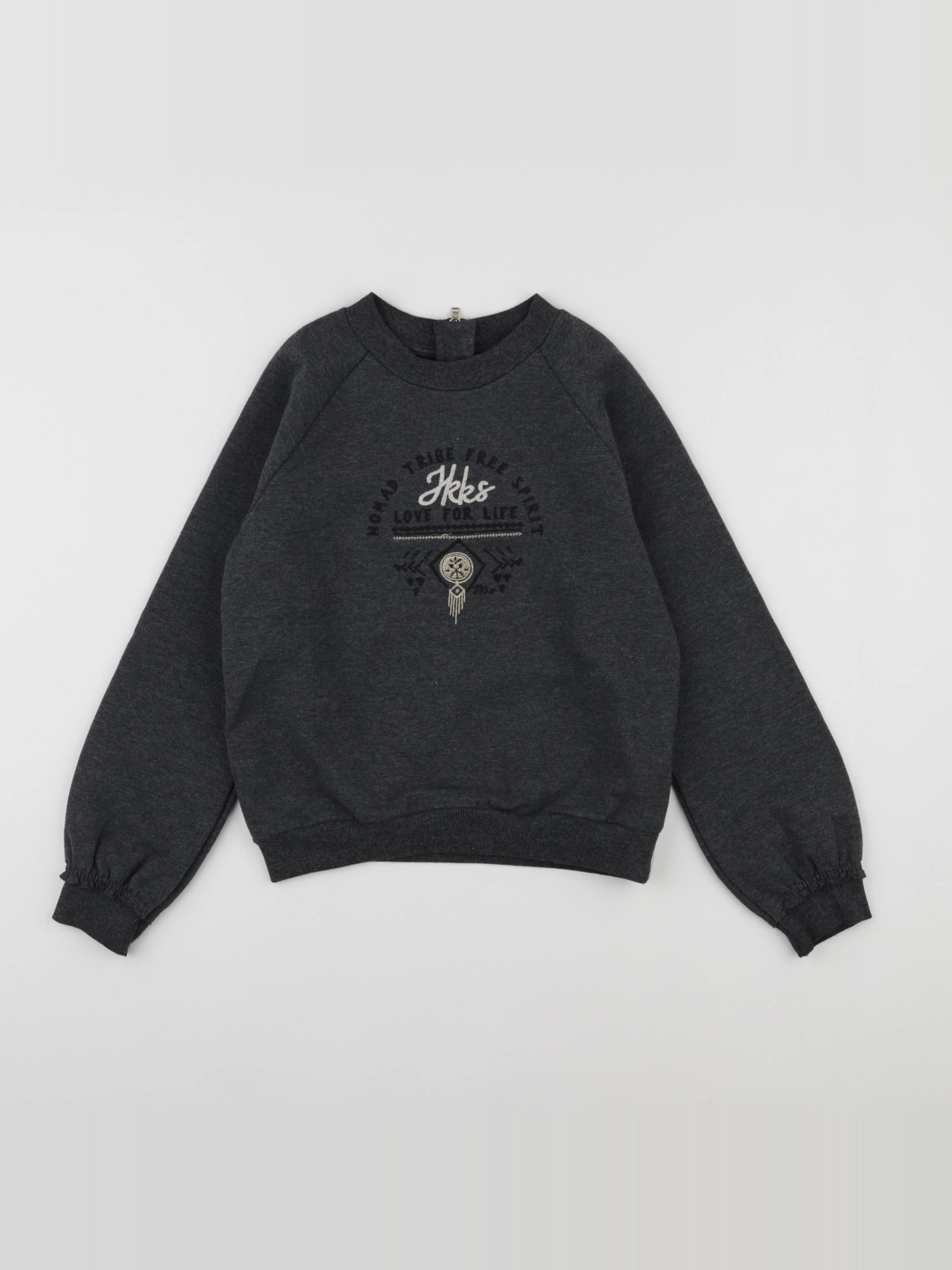 IKKS - sweat gris - 10 ans