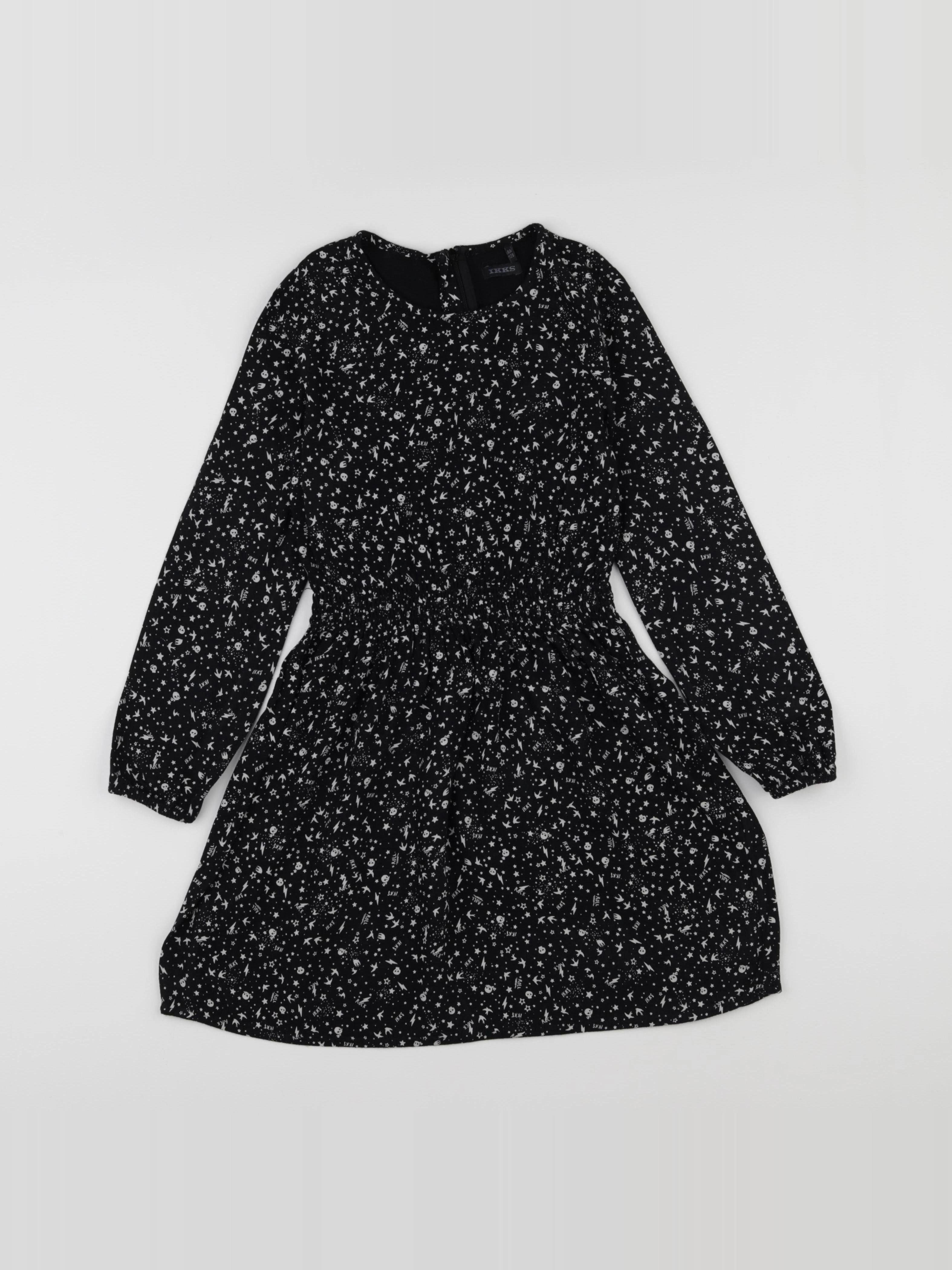 IKKS - robe noir - 8 ans