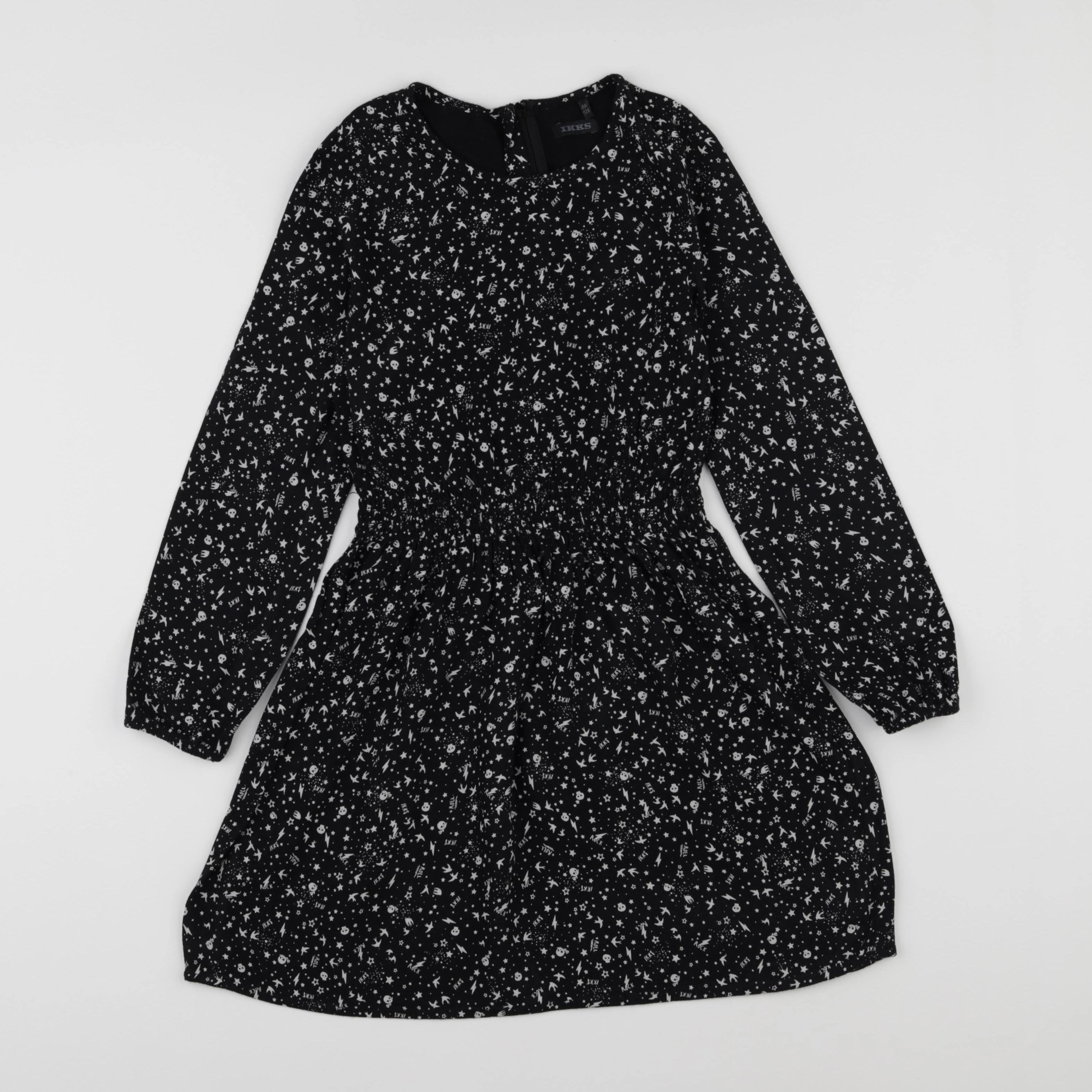 IKKS - robe noir - 8 ans