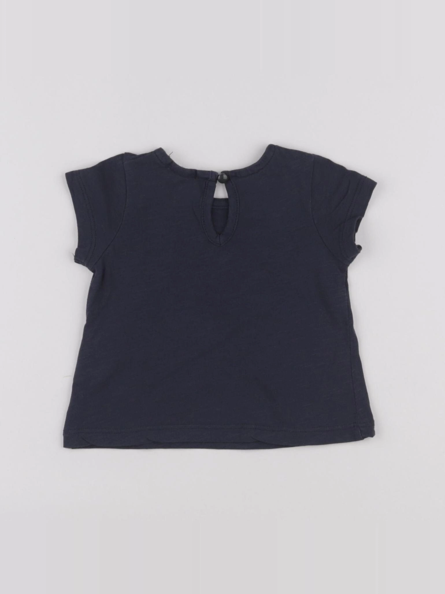Boutchou - tee-shirt bleu - 6 mois