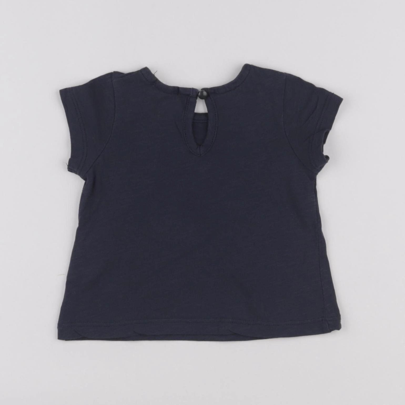 Boutchou - tee-shirt bleu - 6 mois