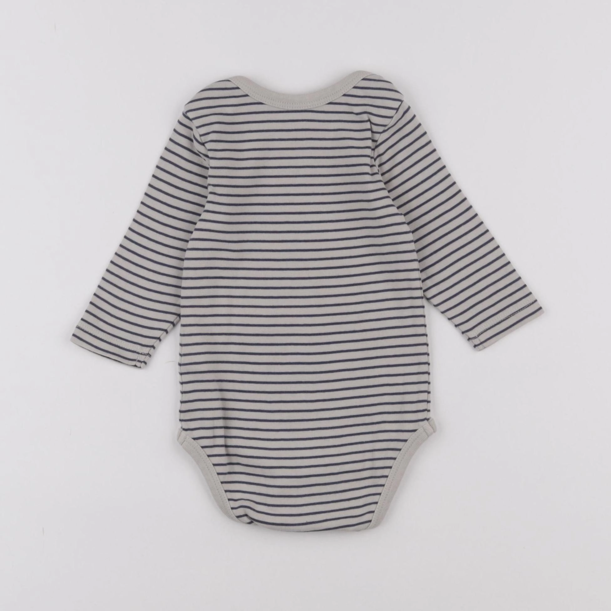 La Redoute - body beige, bleu - 6 mois