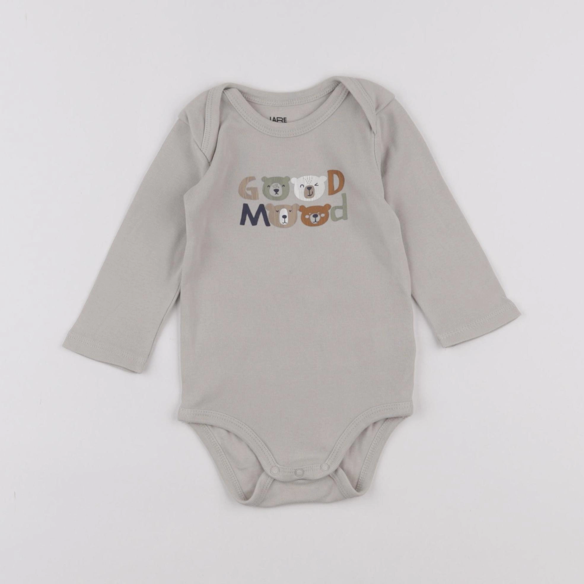 La Redoute - body gris - 6 mois