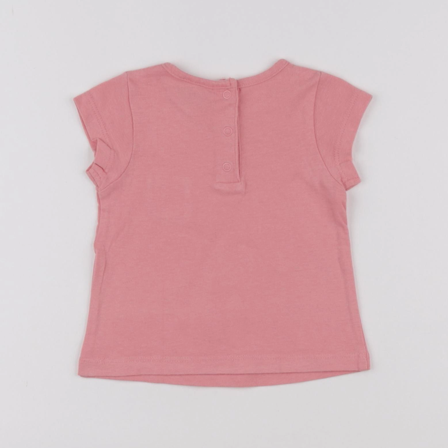 Tape à l'oeil - tee-shirt rose - 3 mois
