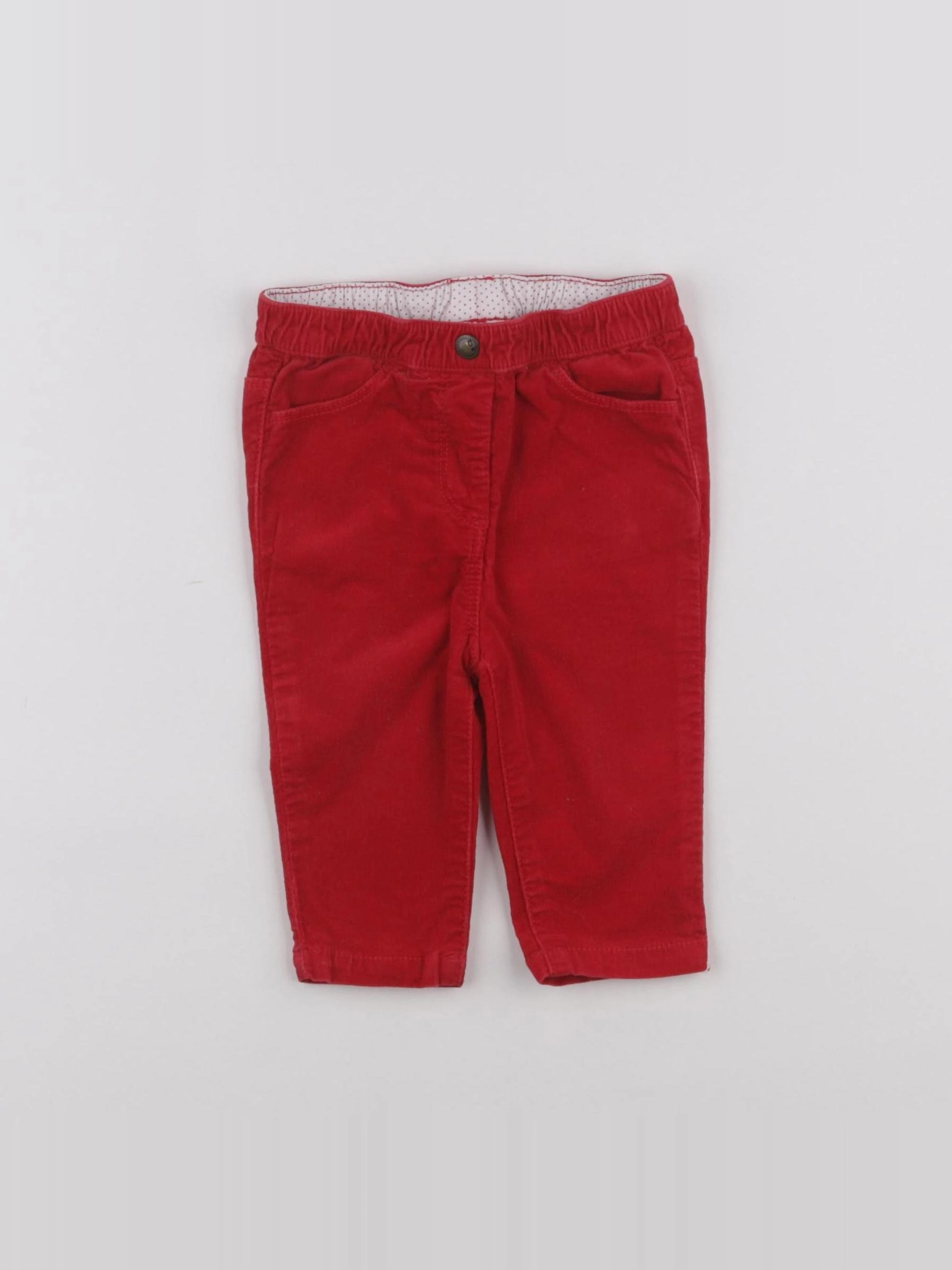 Cyrillus - pantalon rouge - 6 mois