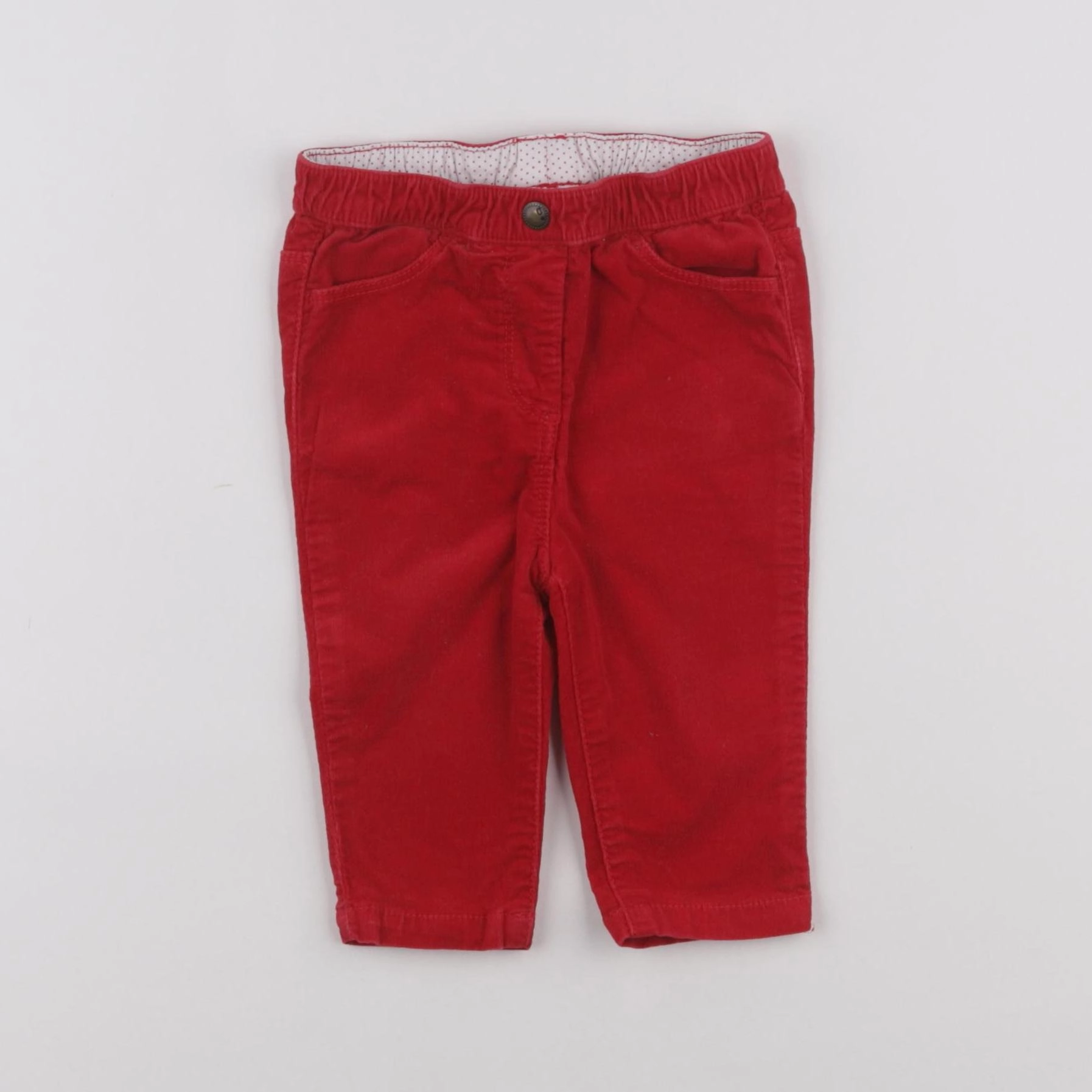 Cyrillus - pantalon rouge - 6 mois