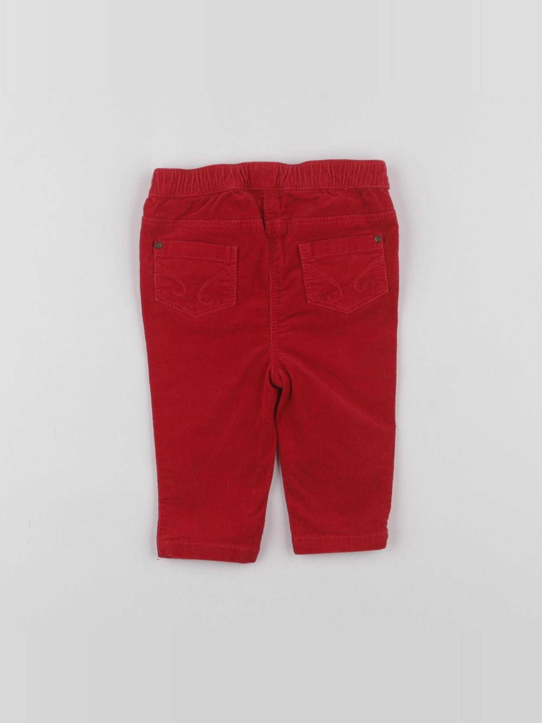 Cyrillus - pantalon rouge - 6 mois