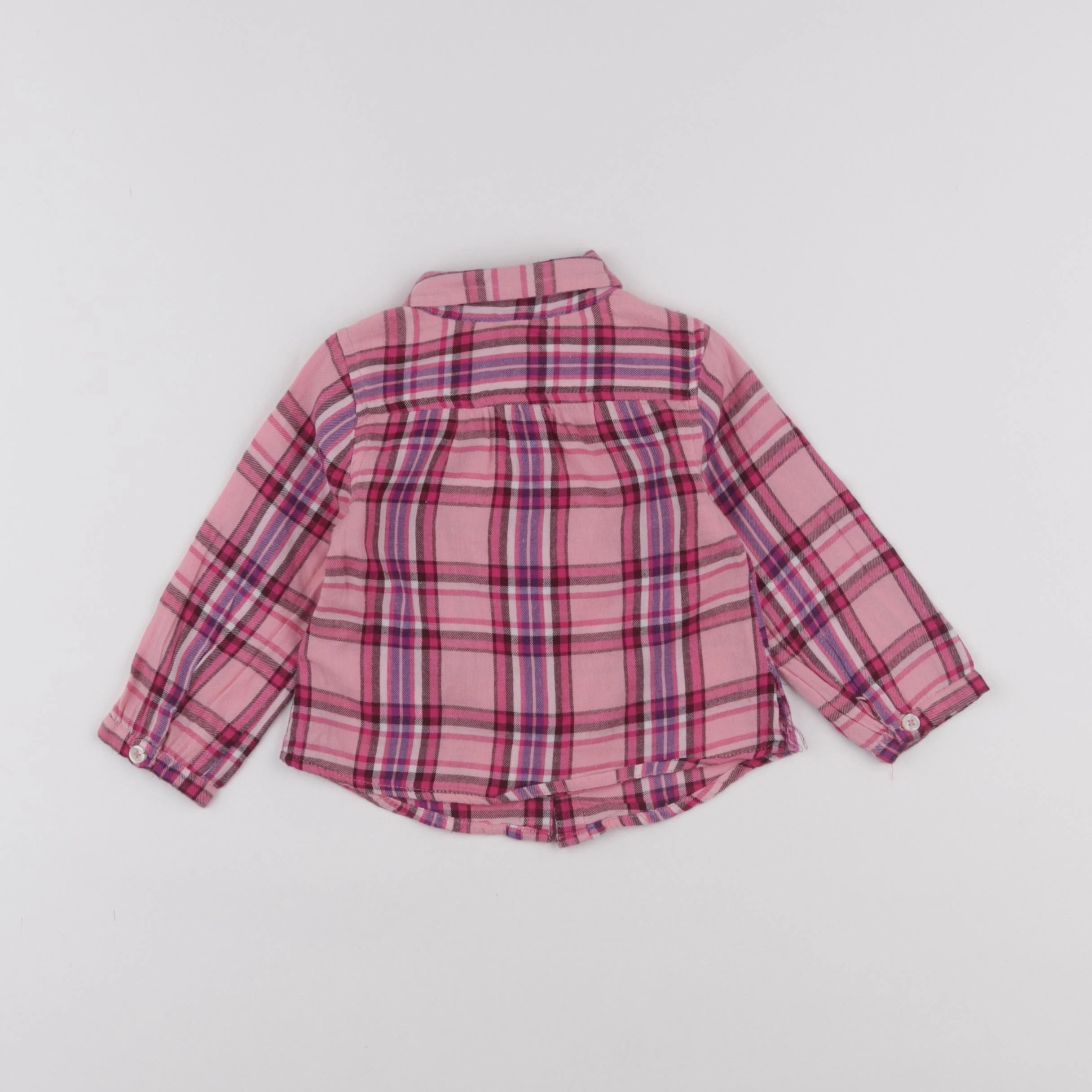 GAP - chemise rose - 6/12 mois