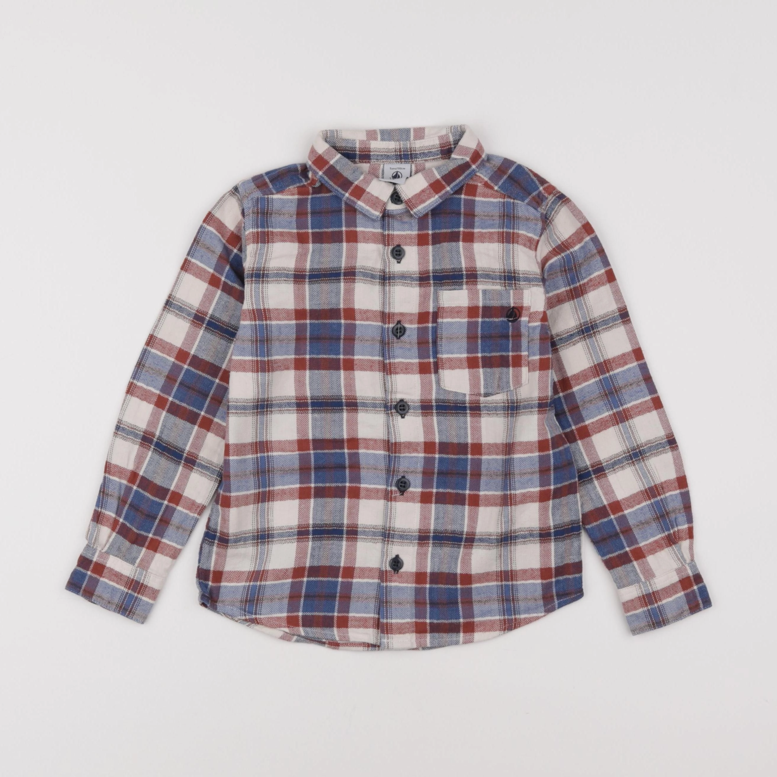 Petit Bateau - chemise multicolore - 5 ans