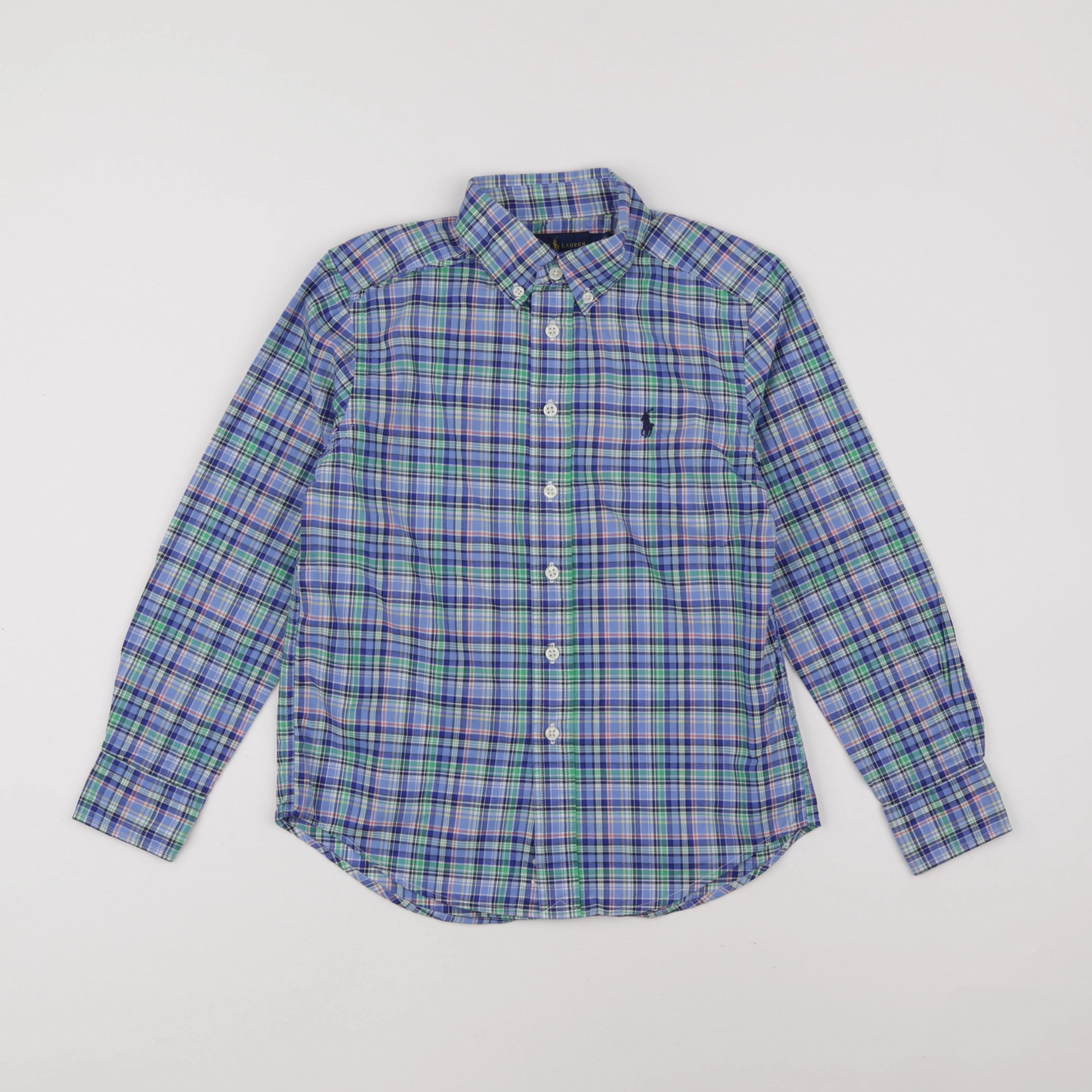 Ralph Lauren - chemise bleu - 8 ans