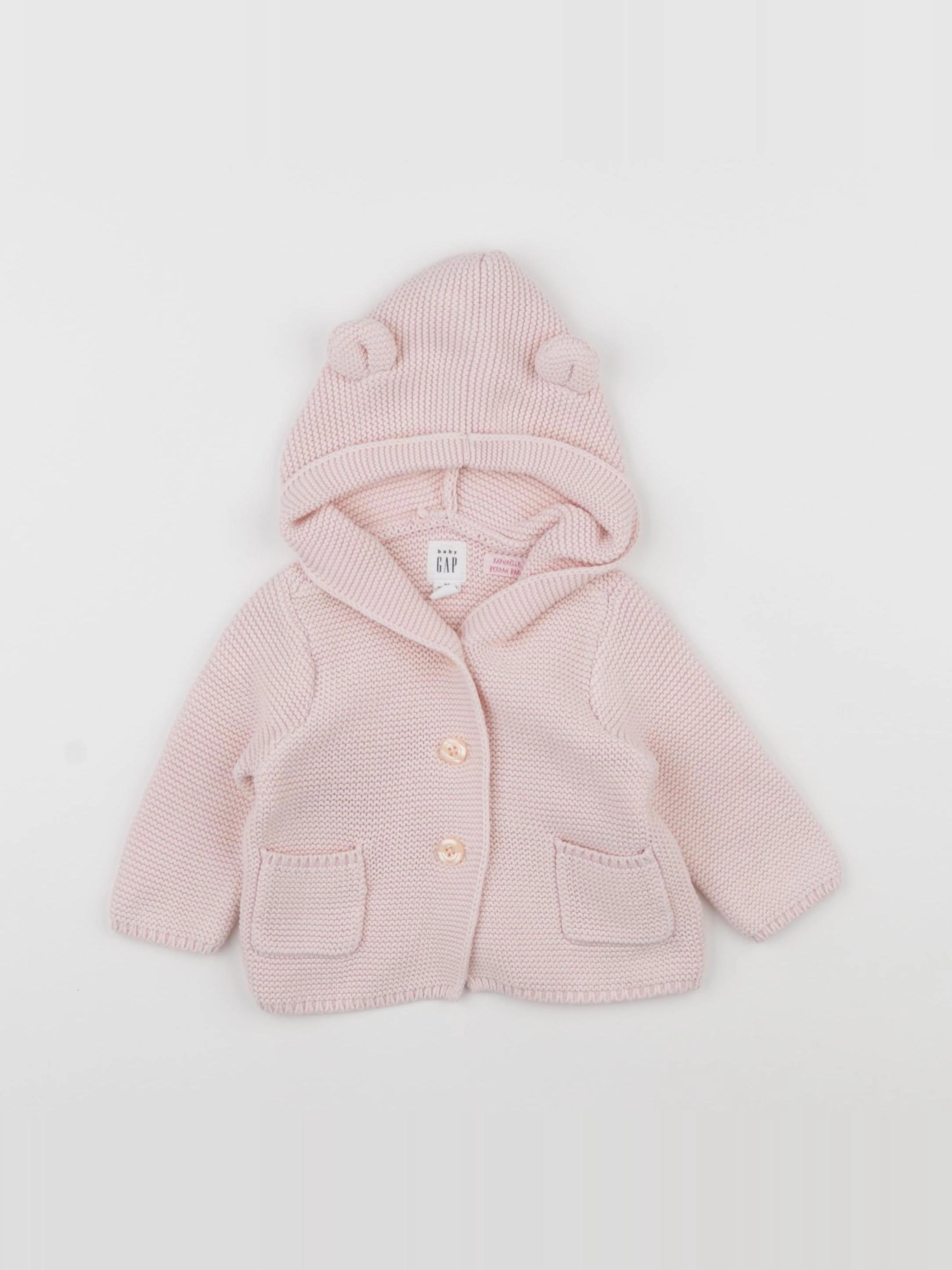 GAP - gilet rose - 3/6 mois