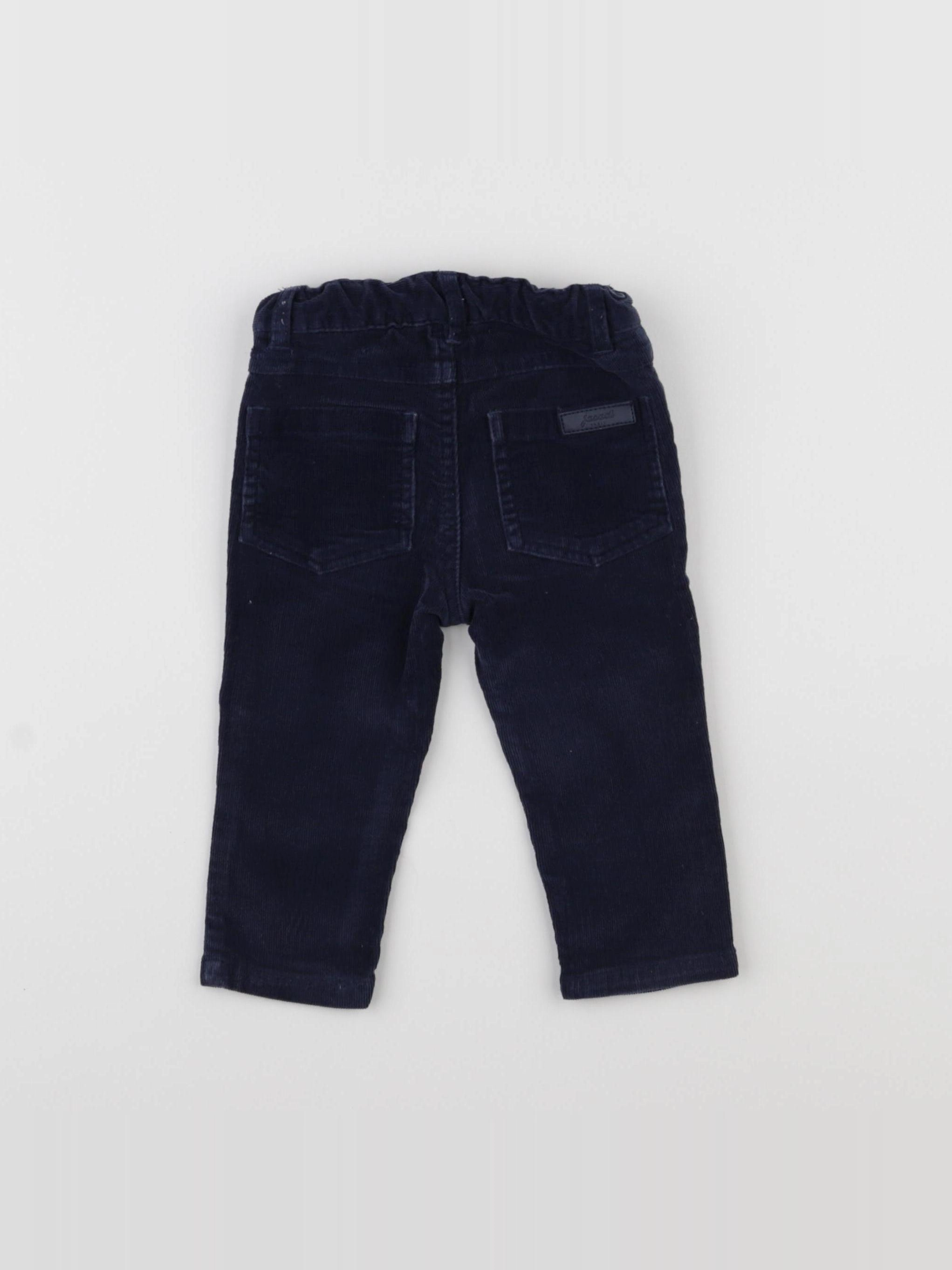 Jacadi - pantalon bleu - 12 mois