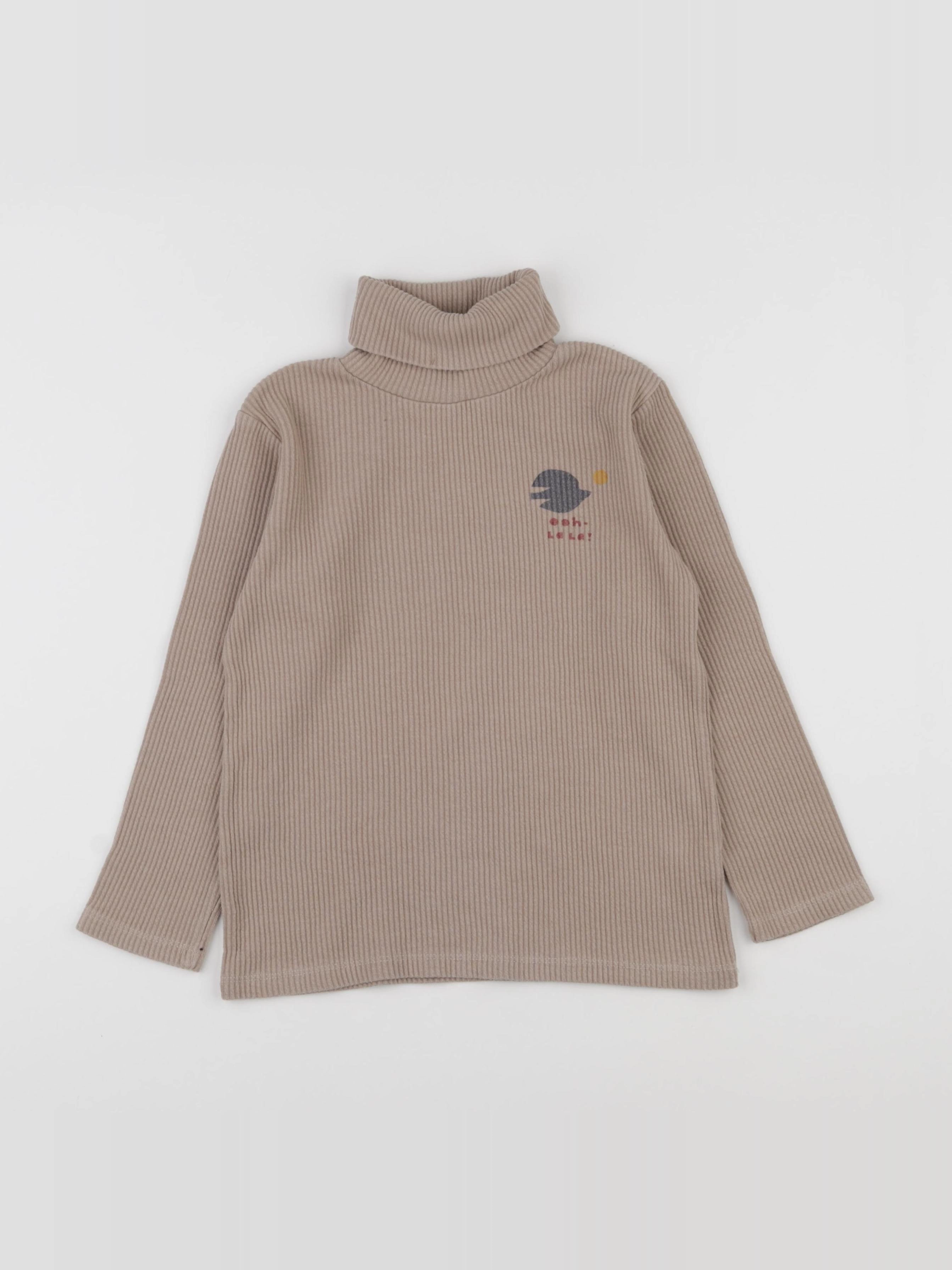 Jellymallow - sous-pull beige - 6/7 ans