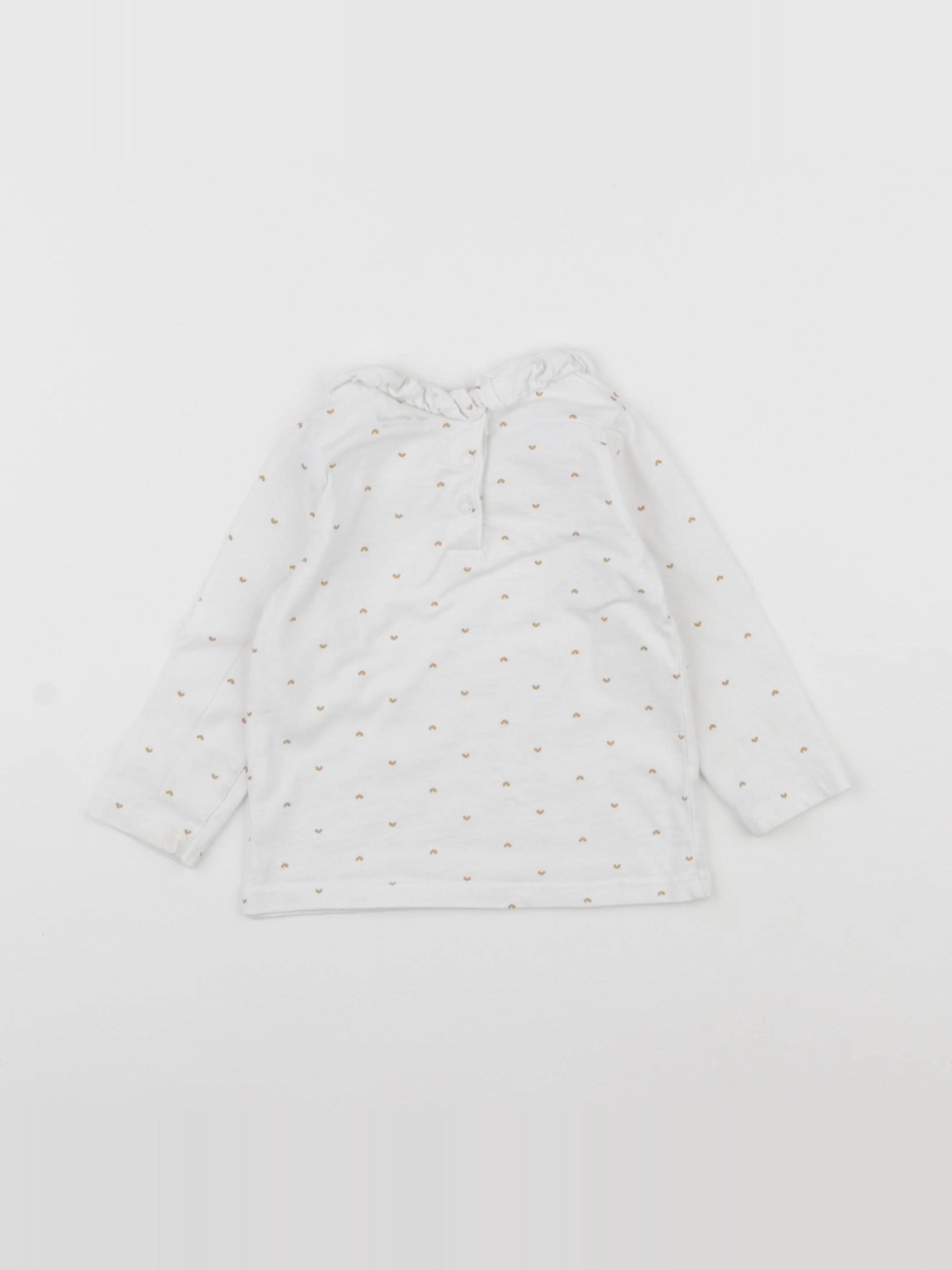 Vertbaudet - tee-shirt blanc - 12 mois
