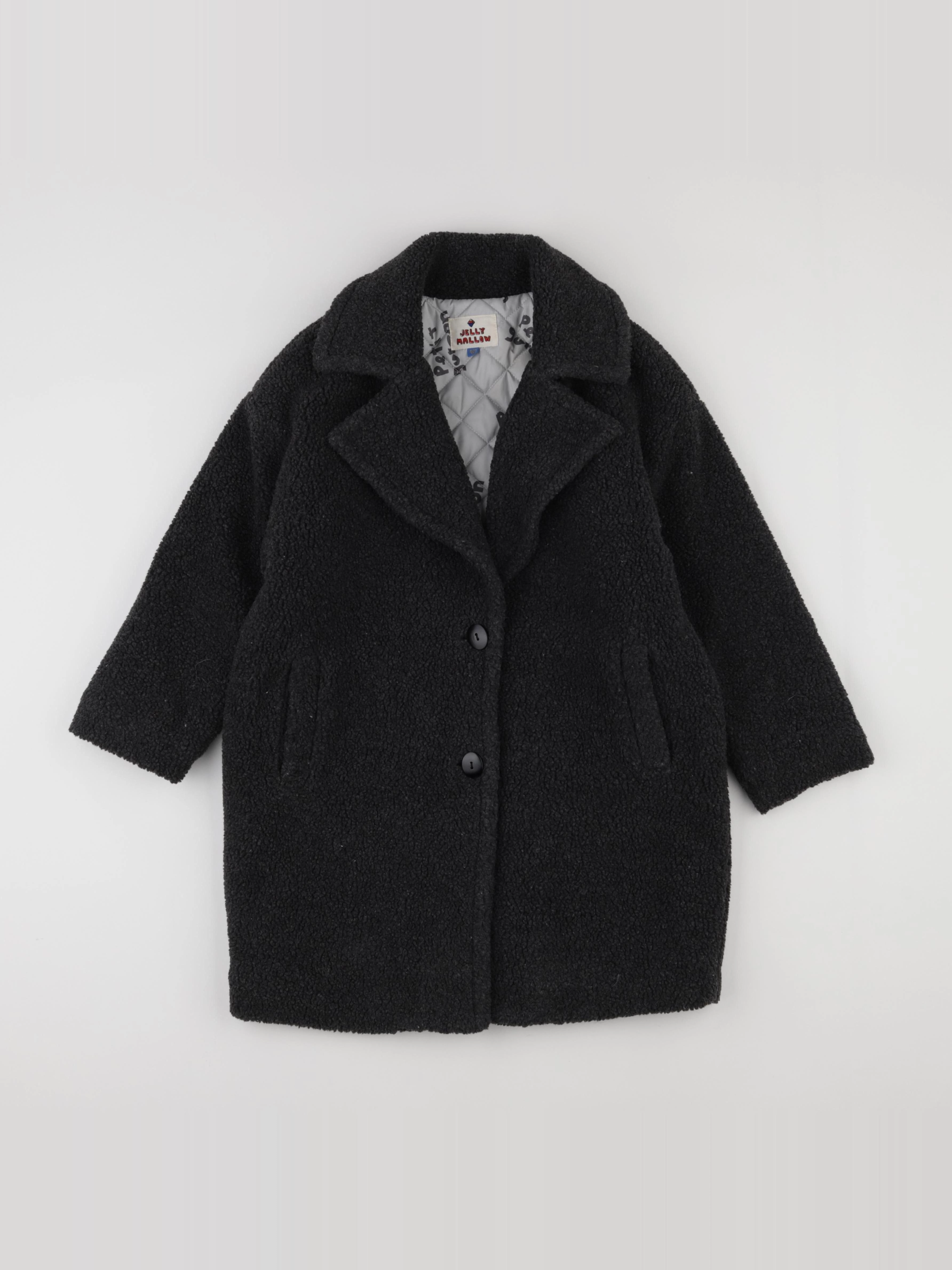 Jellymallow - manteau gris - 6/7 ans