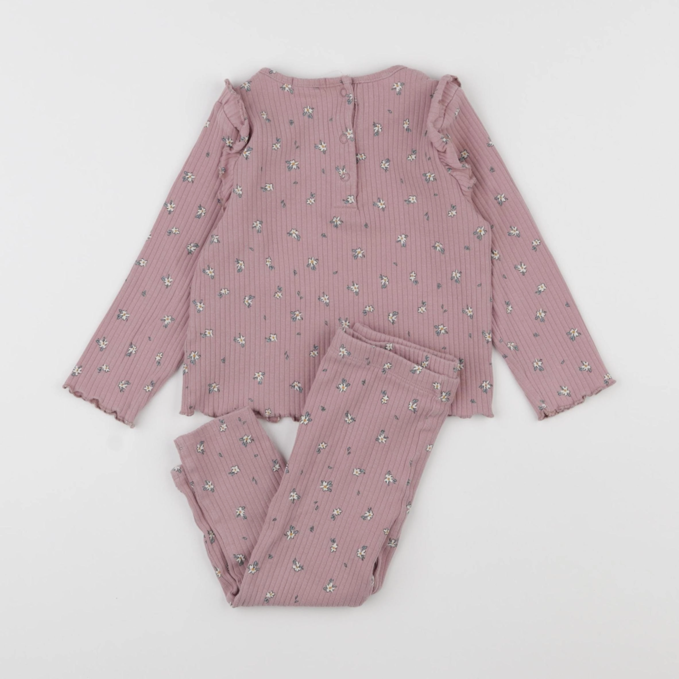 Vertbaudet - ensemble rose - 18 mois
