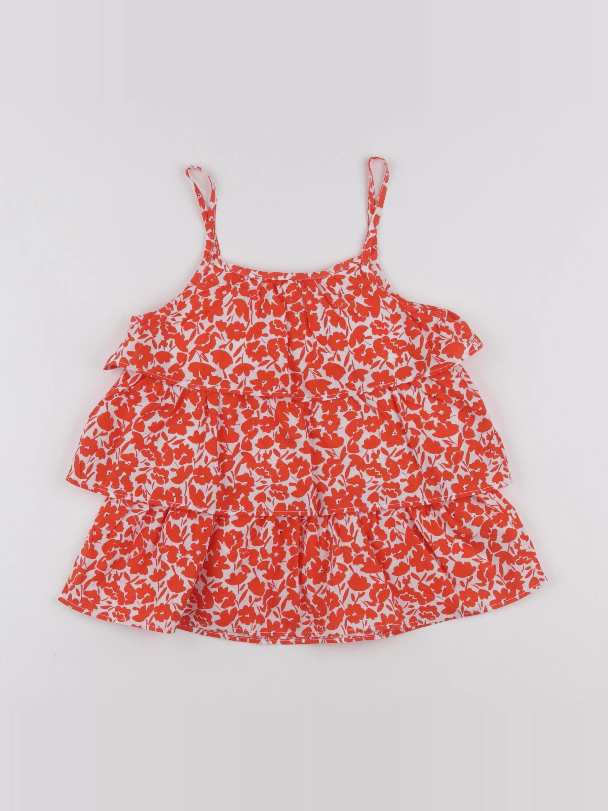 Vertbaudet - blouse rouge - 9 ans