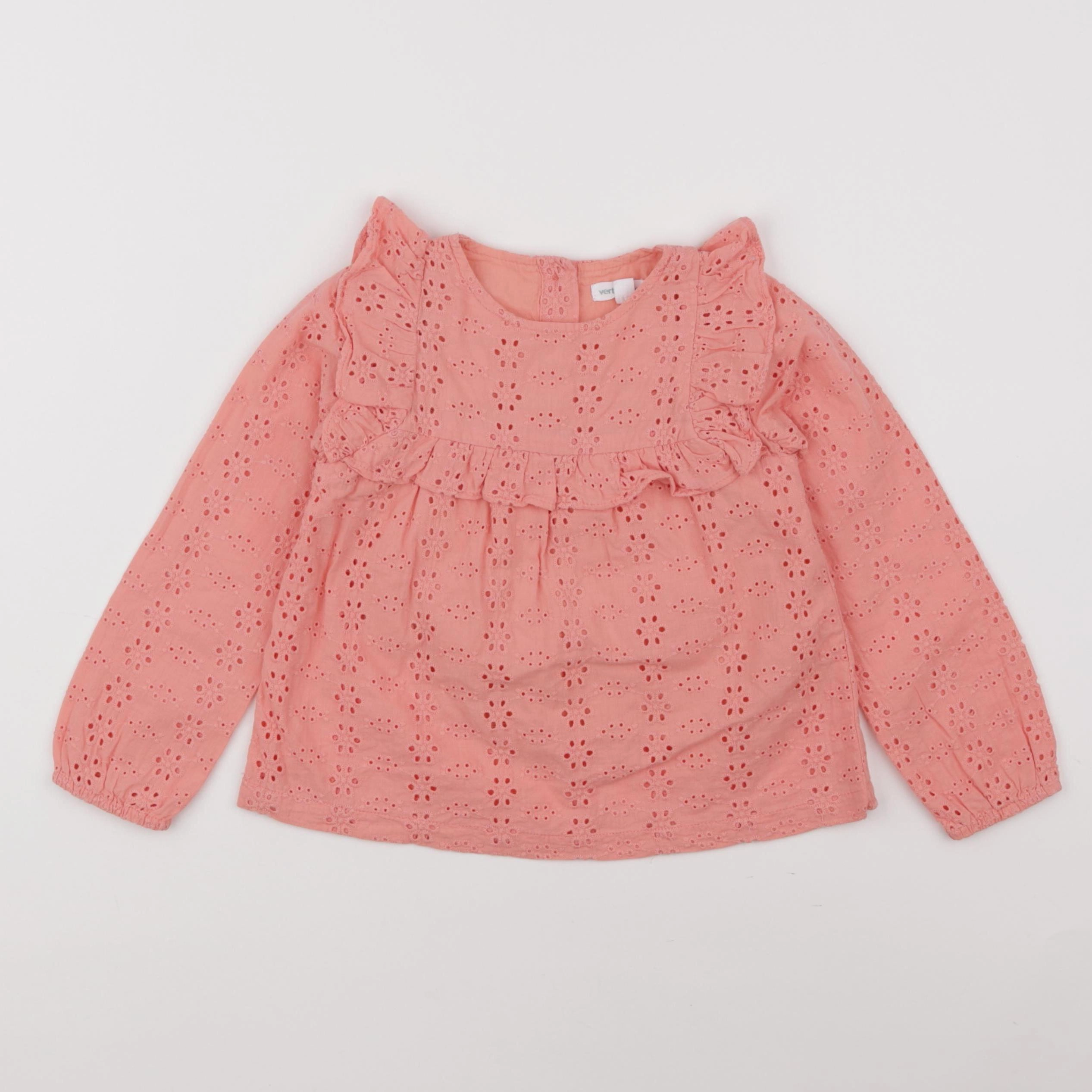 Vertbaudet - blouse rose - 4 ans