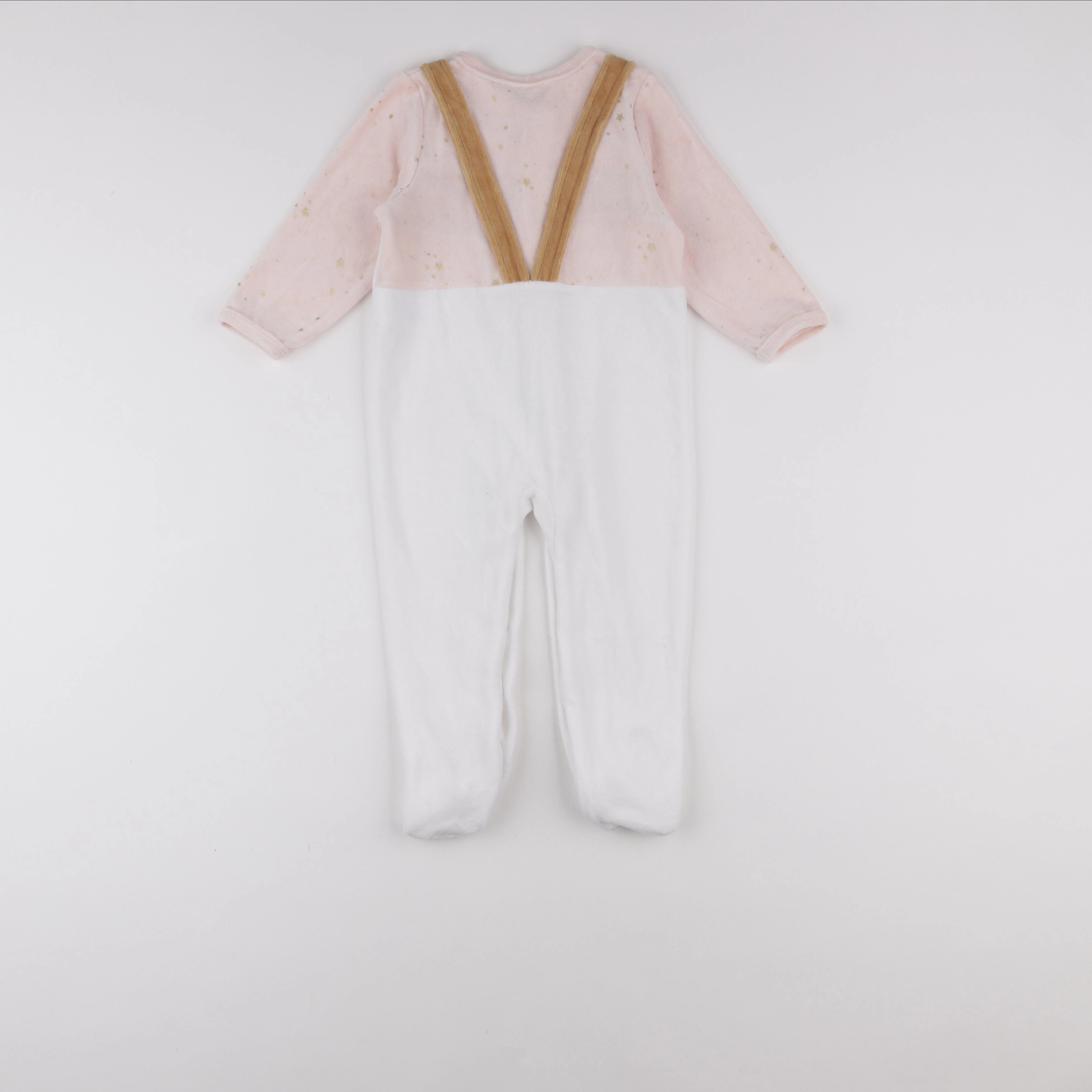 Vertbaudet - pyjama velours rose - 2 ans