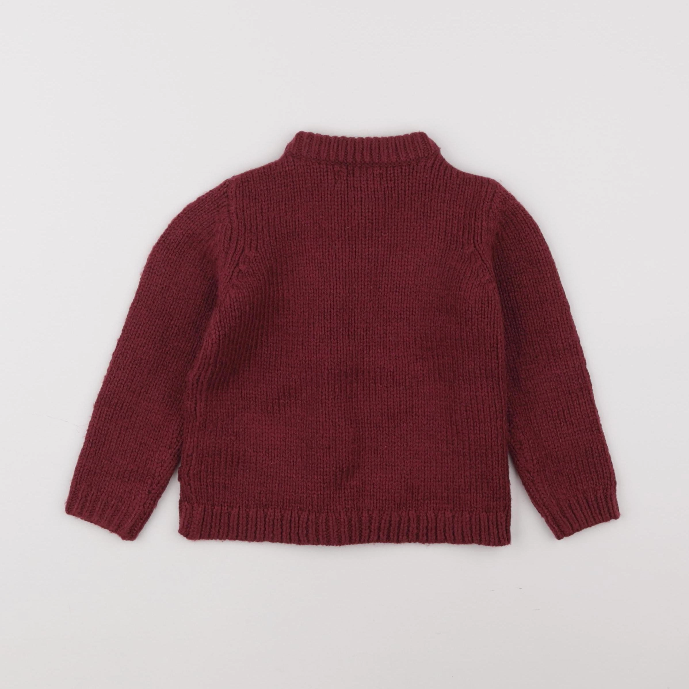 Vertbaudet - gilet violet - 2 ans