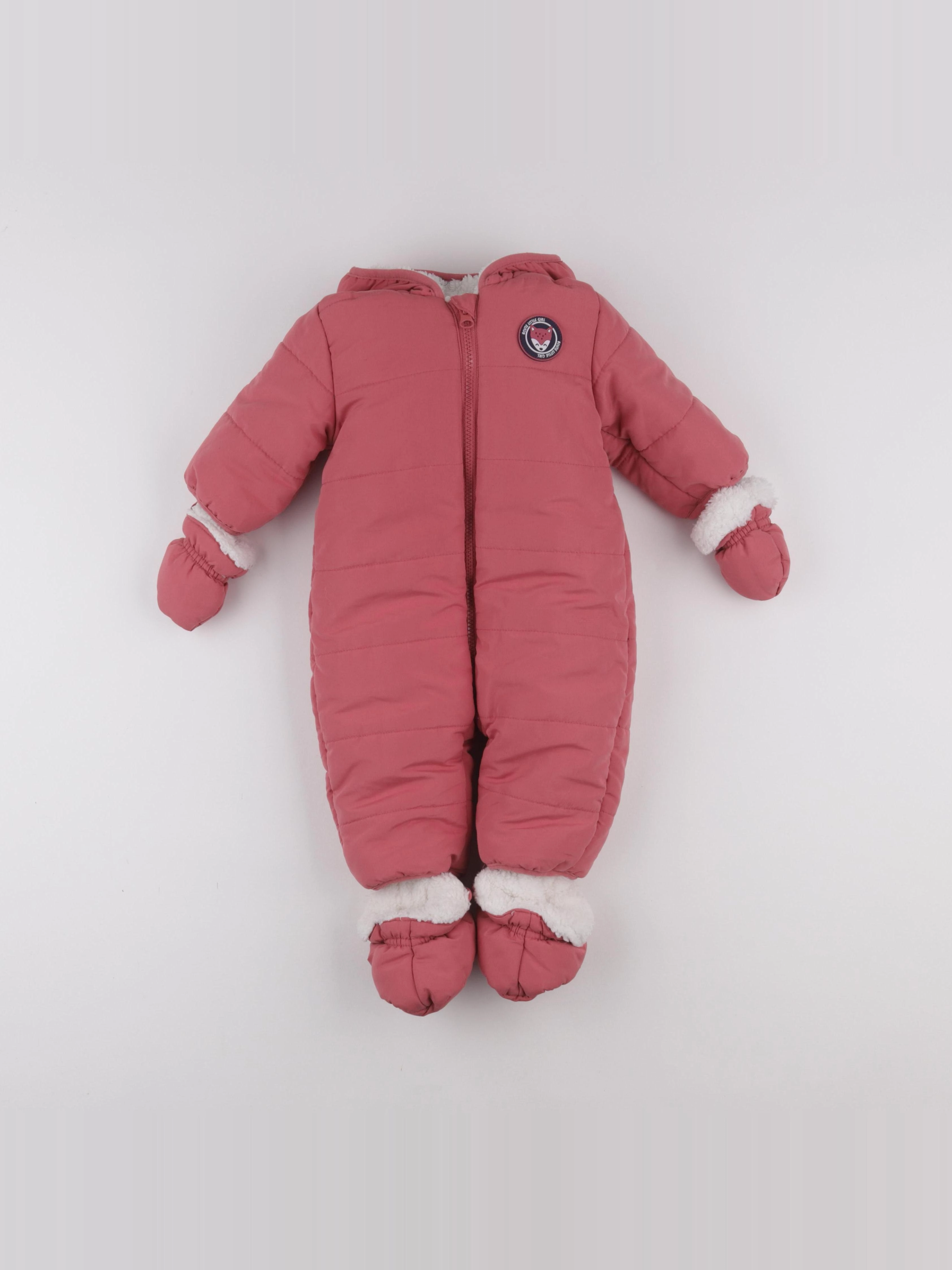 Vertbaudet - combi-pilote rose - 6 mois