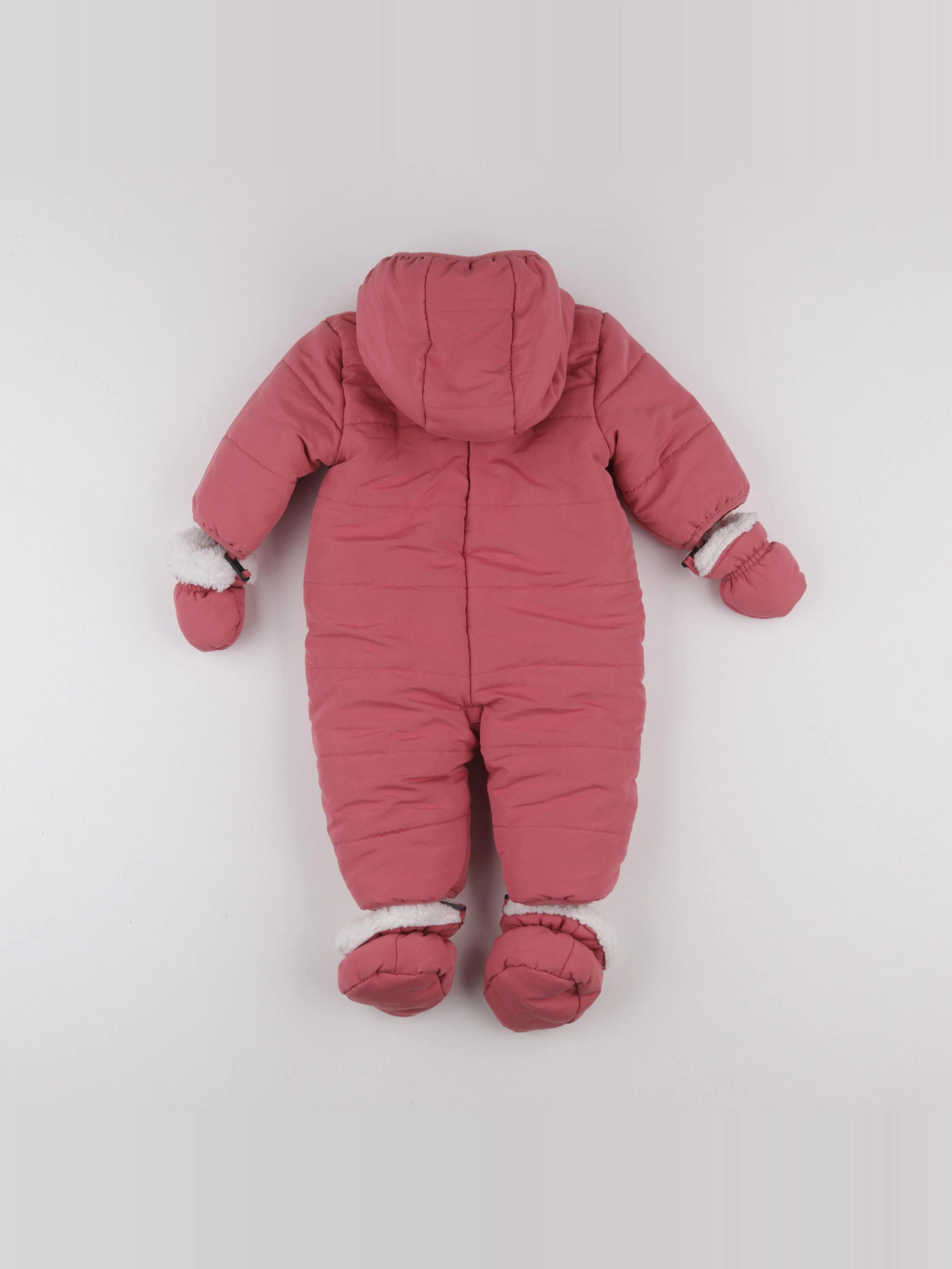 Vertbaudet - combi-pilote rose - 6 mois