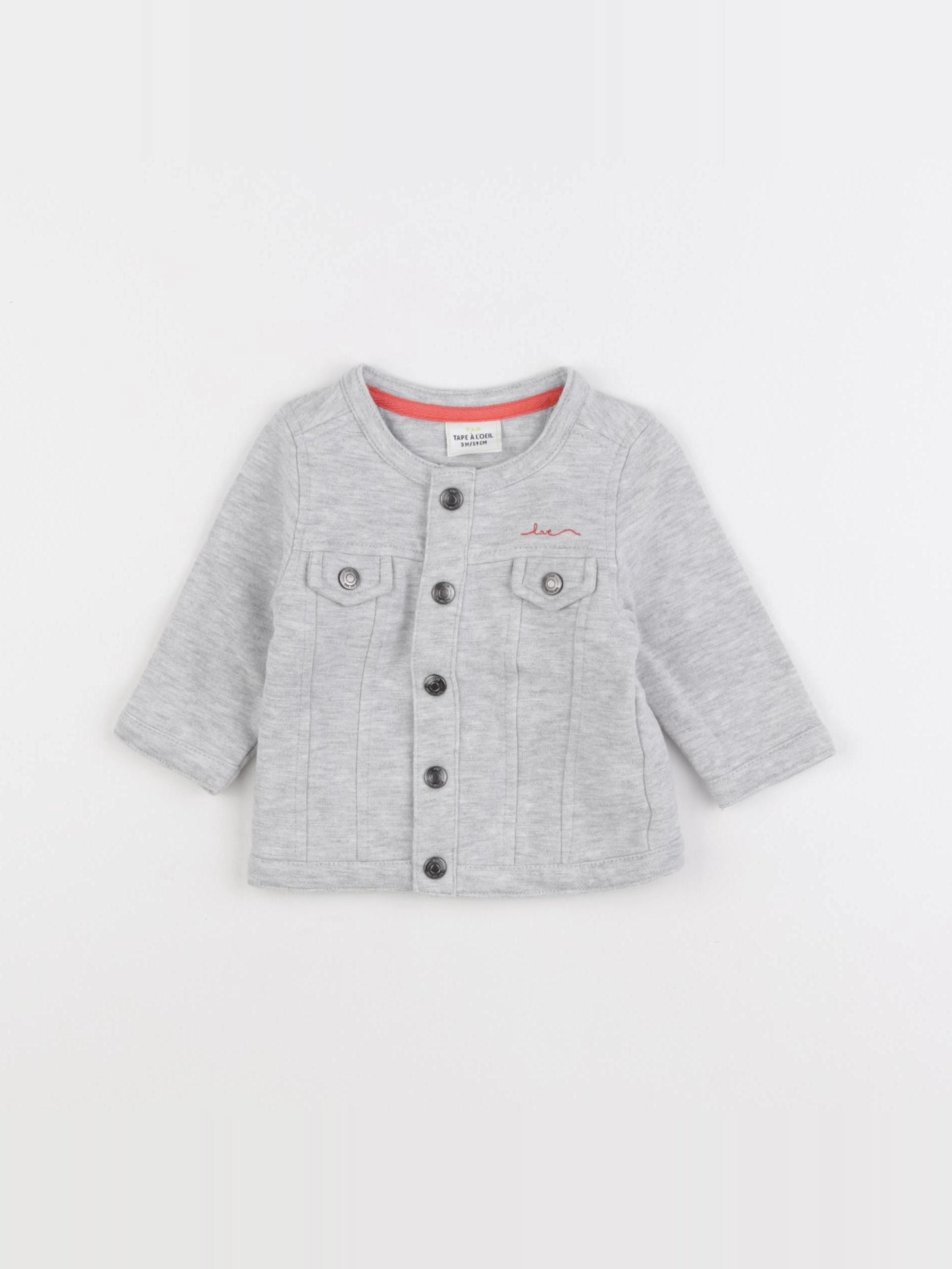 Tape à l'oeil - sweat gris - 3 mois