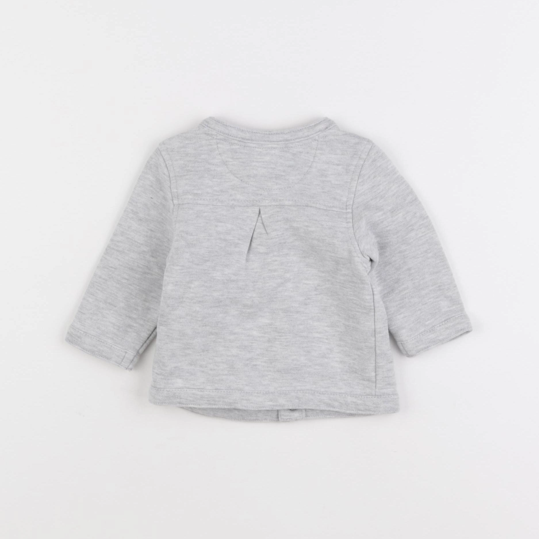 Tape à l'oeil - sweat gris - 3 mois