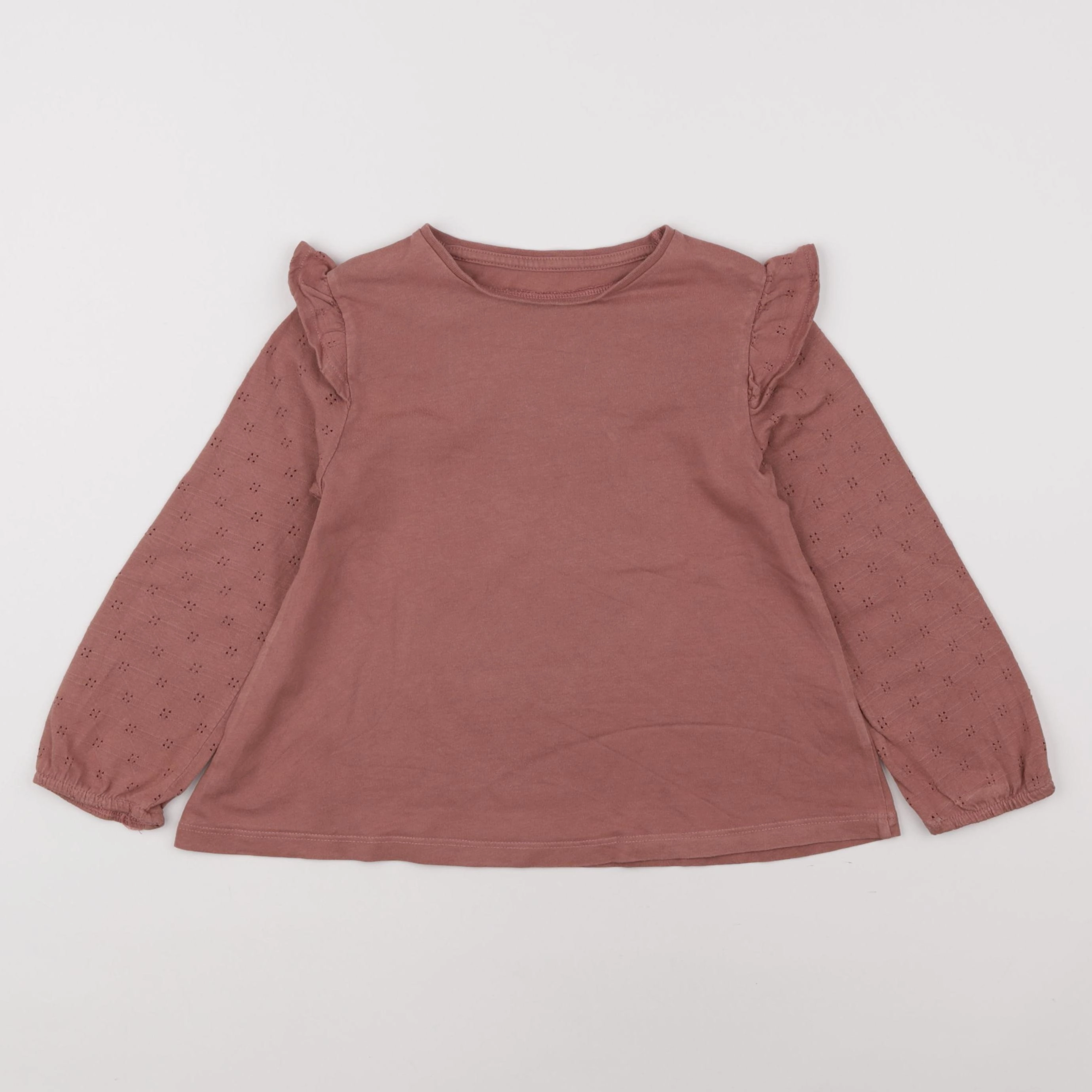 Vertbaudet - tee-shirt marron - 6 ans