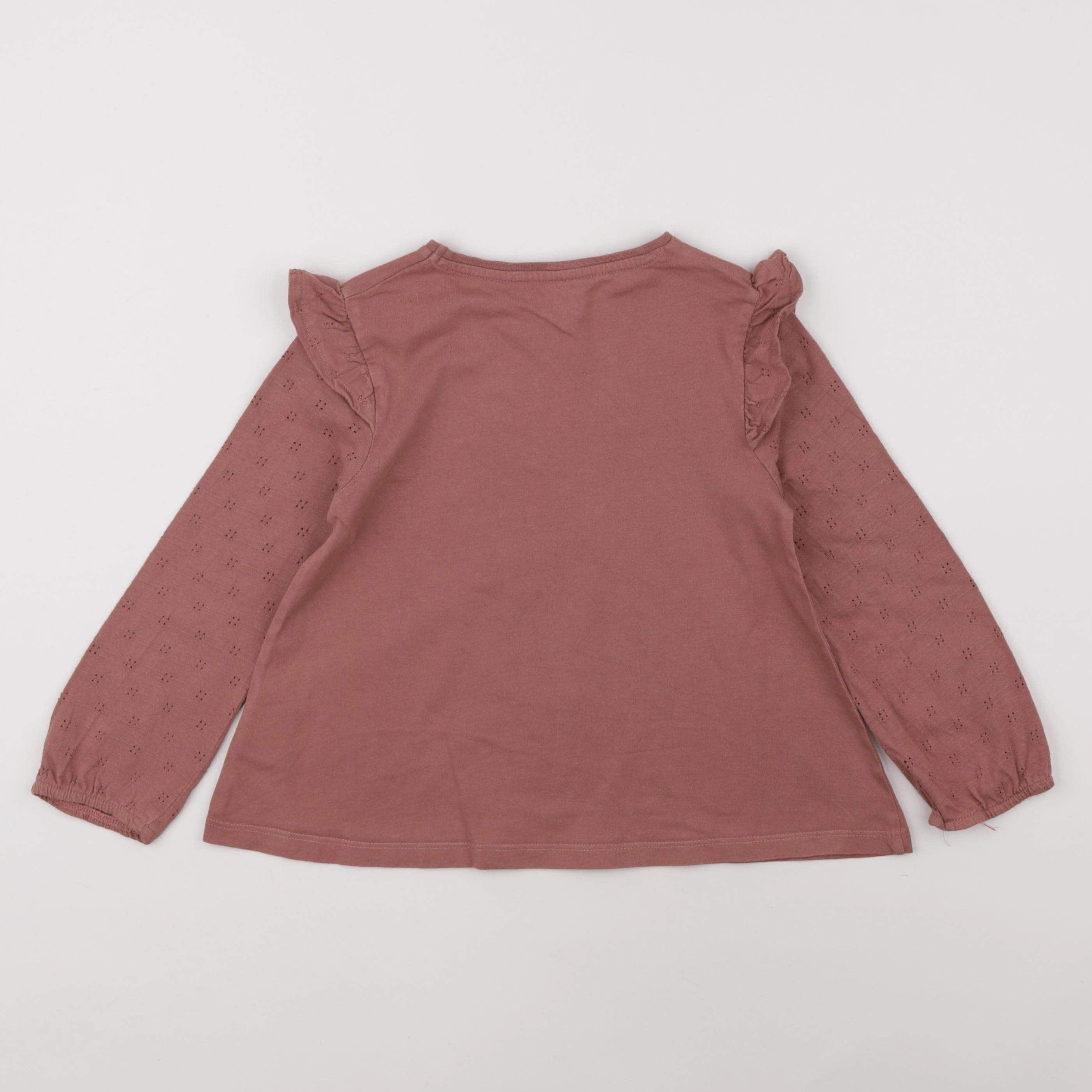 Vertbaudet - tee-shirt marron - 6 ans