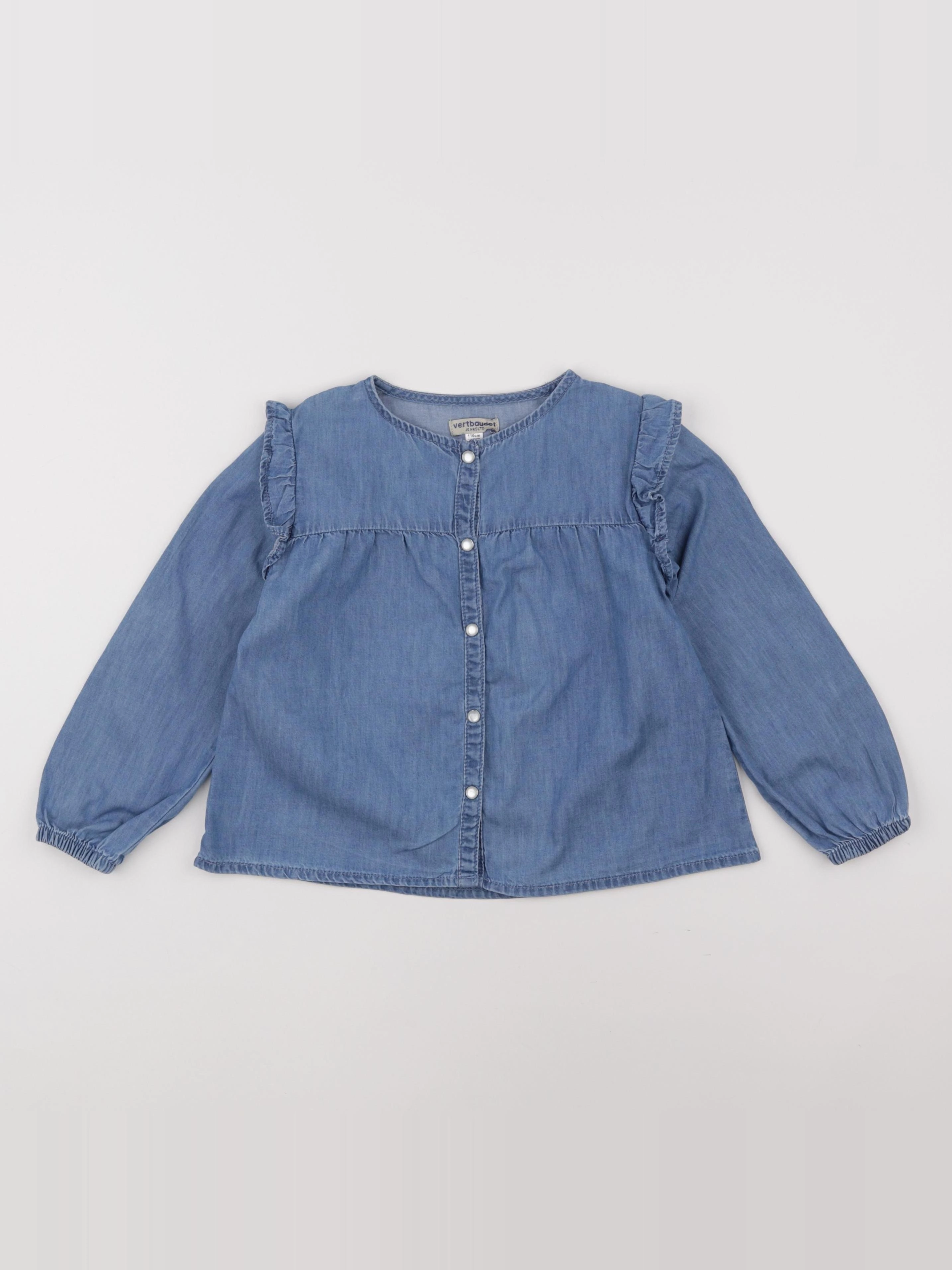 Vertbaudet - blouse bleu - 6 ans