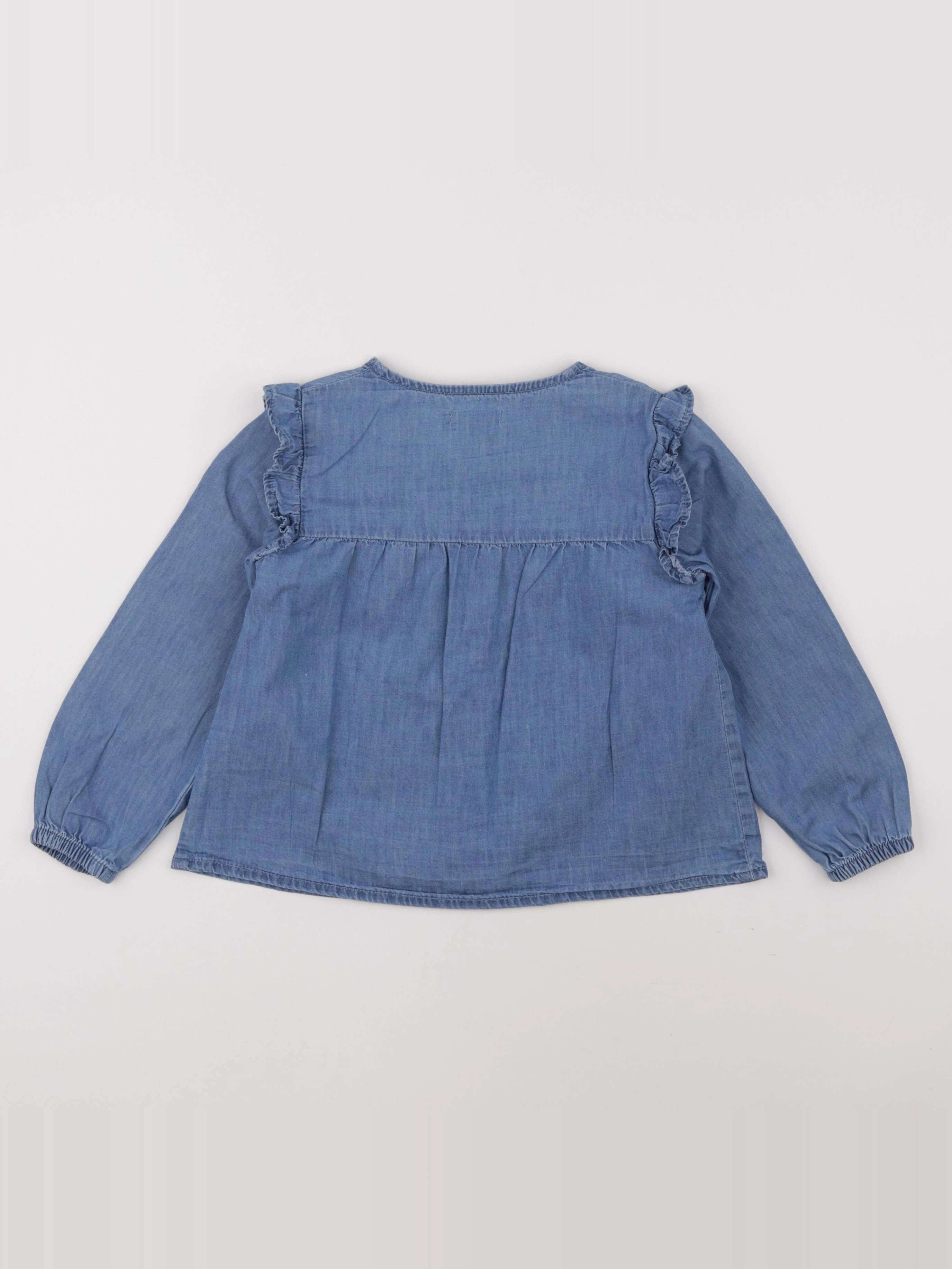 Vertbaudet - blouse bleu - 6 ans