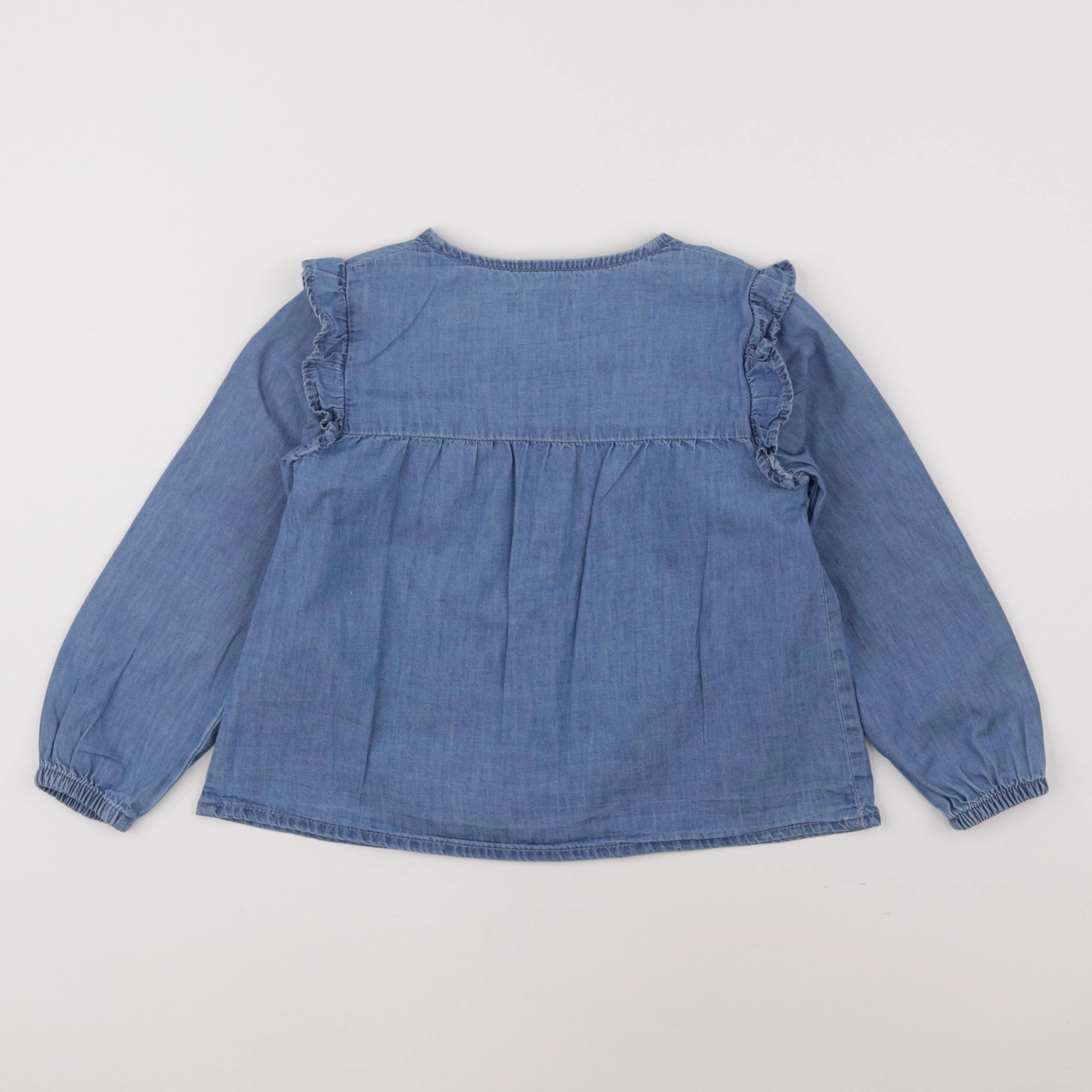Vertbaudet - blouse bleu - 6 ans